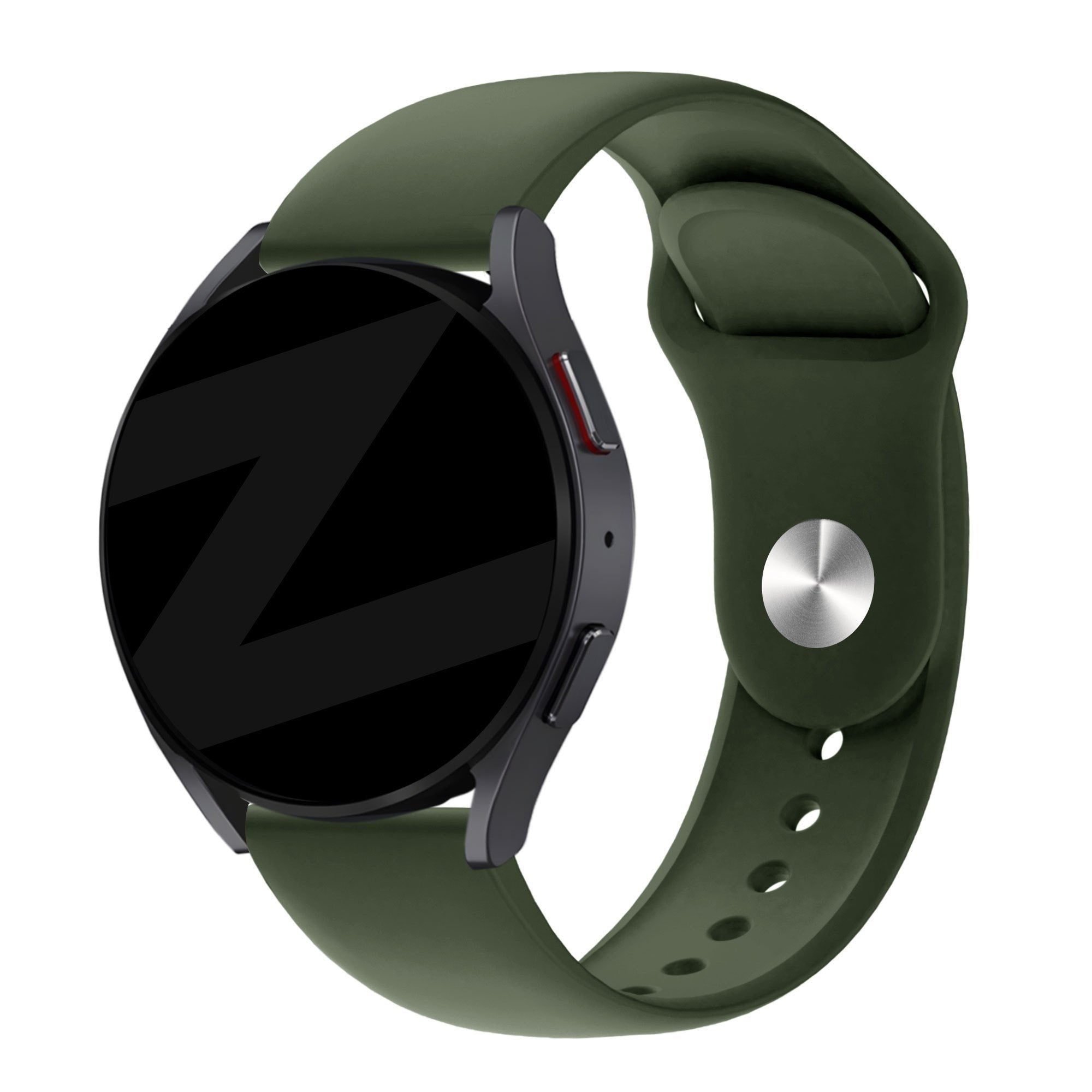 Sport Deluxe horlogebandje - 22mm - Olijfgroen