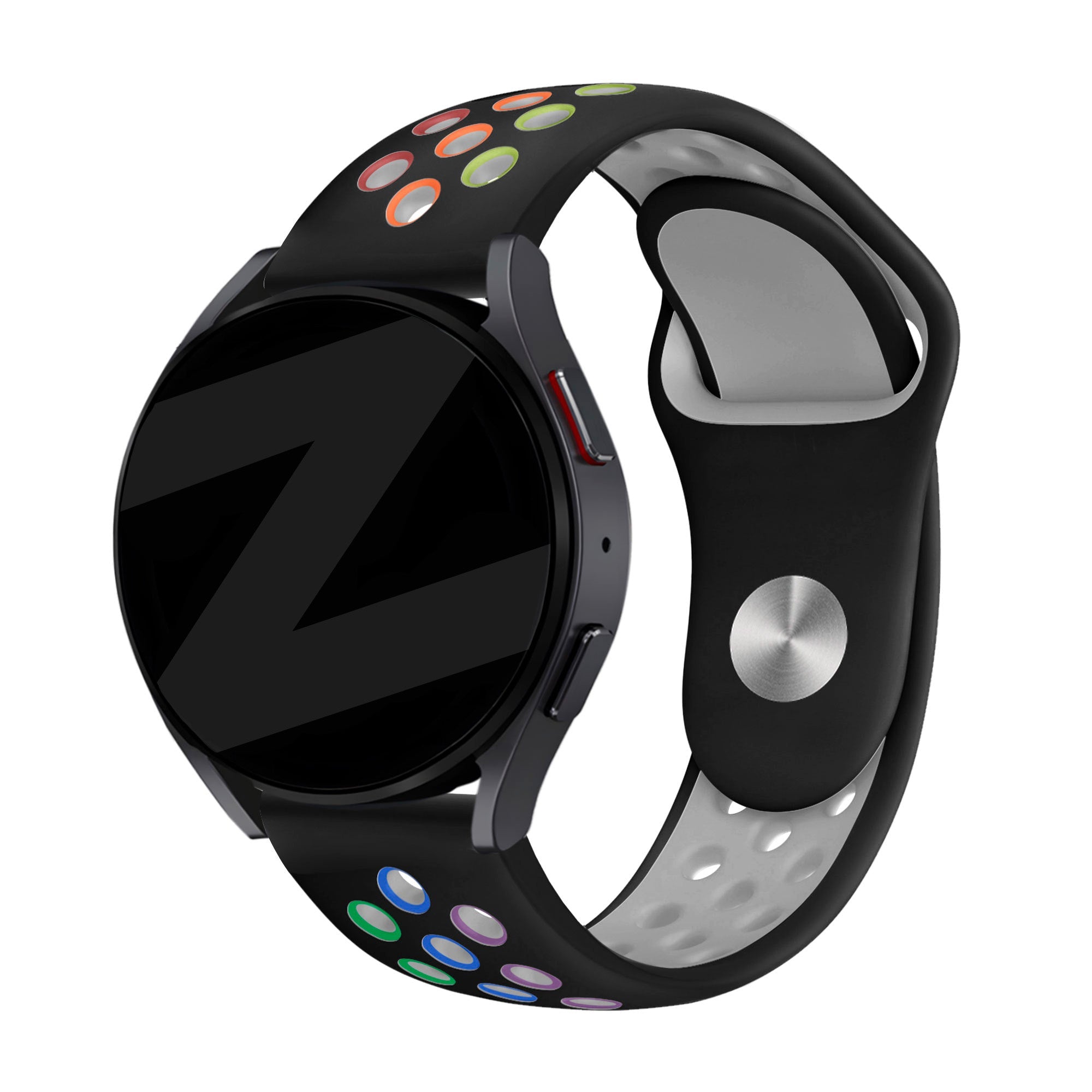 Sport Deluxe horlogebandje - 20mm - Zwart/rainbow