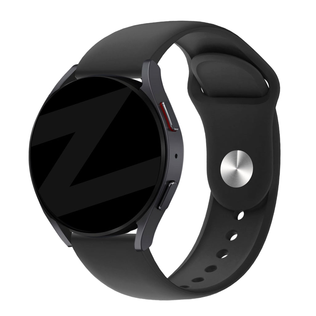 Sport Deluxe horlogebandje - 20mm - Zwart