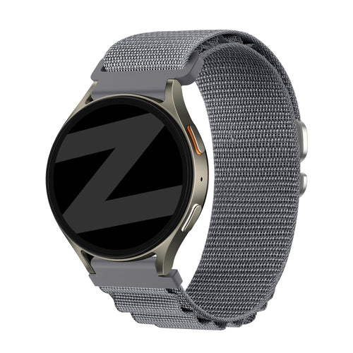 Alpine Nylon horlogebandje - 22mm - Grijs