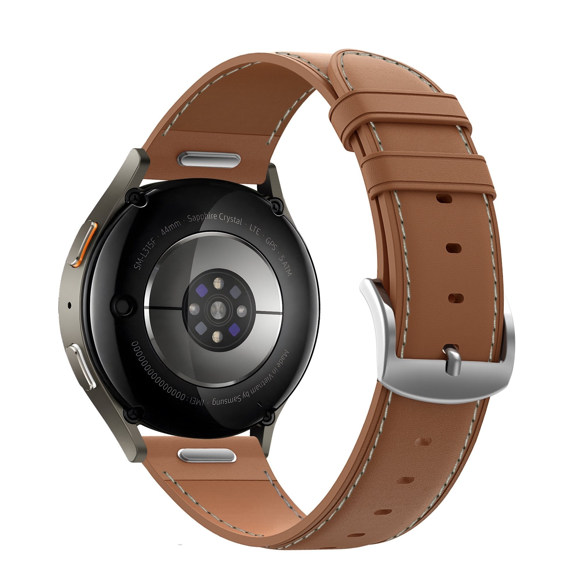 Leren Easy Fit horlogebandje - 20mm - Bruin