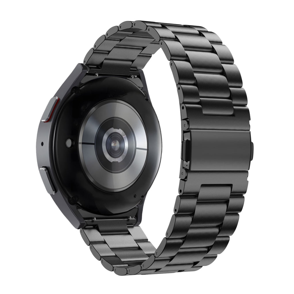 Titanium Schakel horlogebandje - 20mm - Zwart