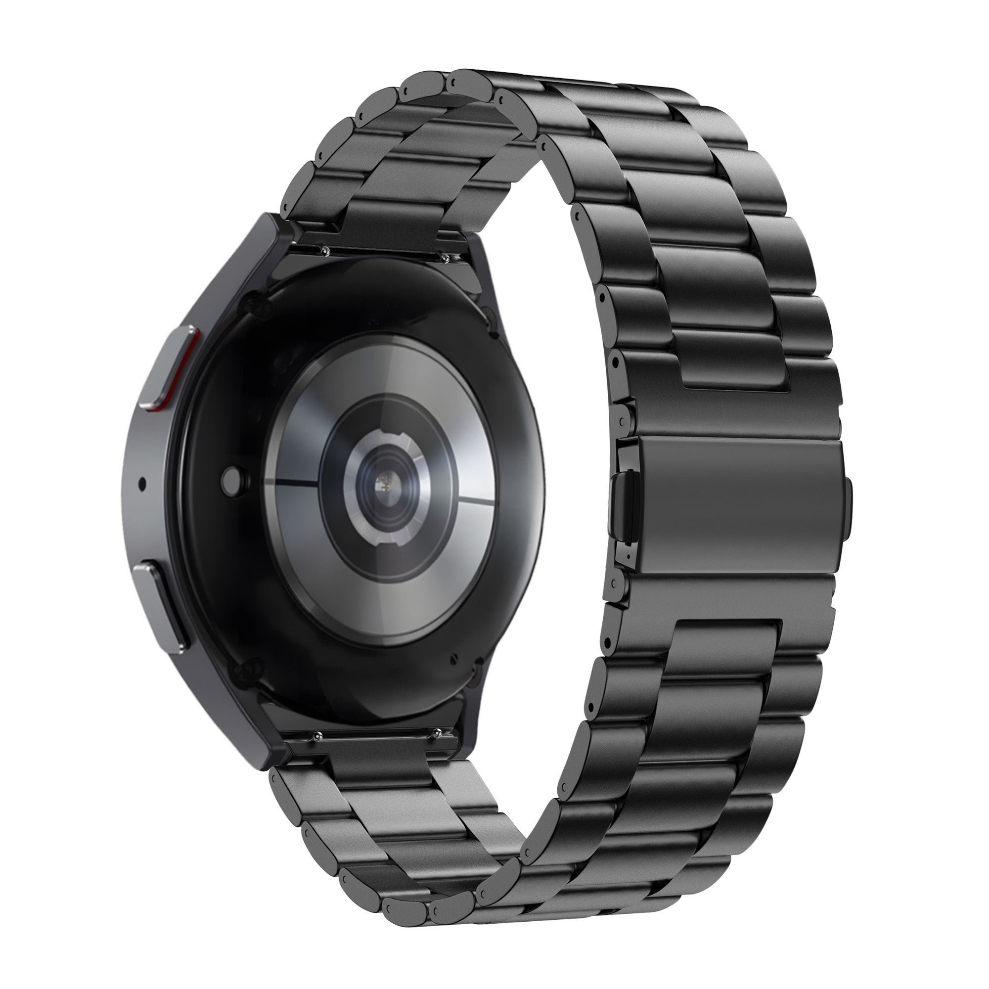 Titanium Schakel horlogebandje - 20mm - Zwart