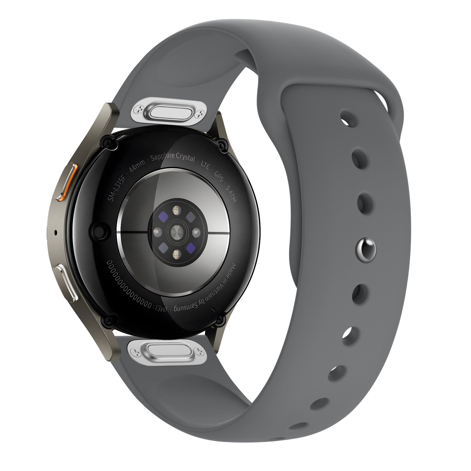 Sport Easy Fit horlogebandje - 22mm - Grijs
