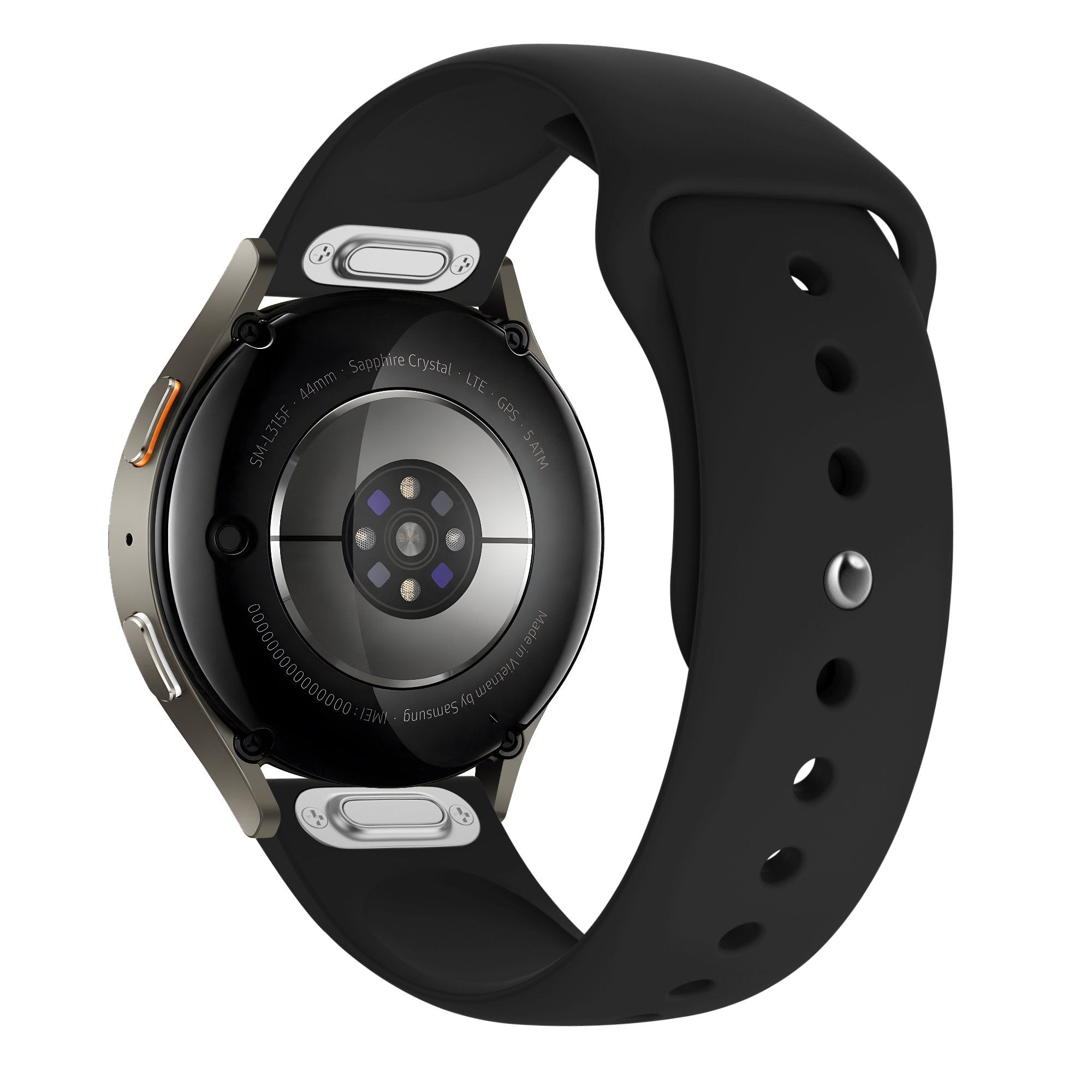 Sport Easy fit horlogebandje - 20mm - Zwart