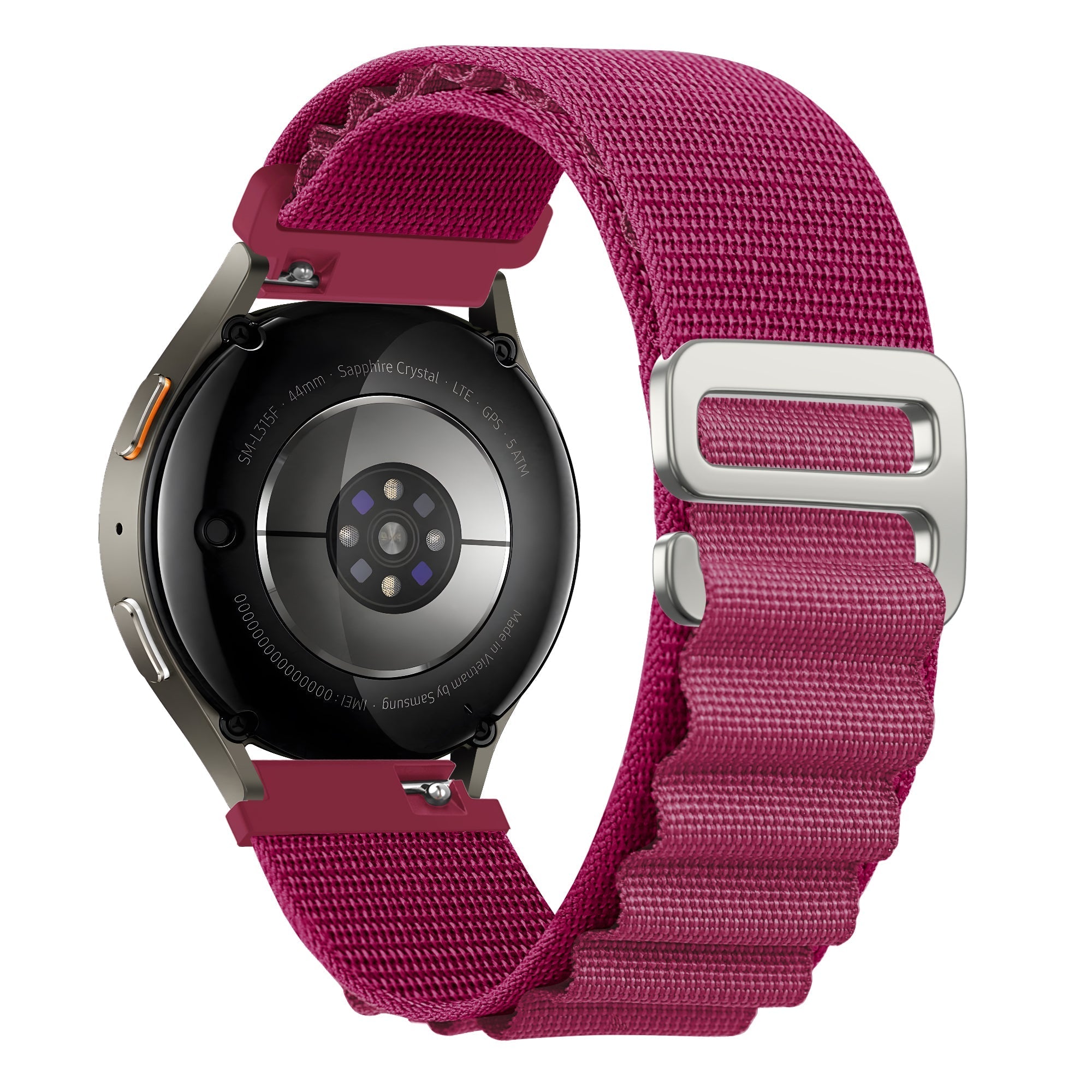 Alpine nylon horlogebandje - 20mm - Rosé-rood