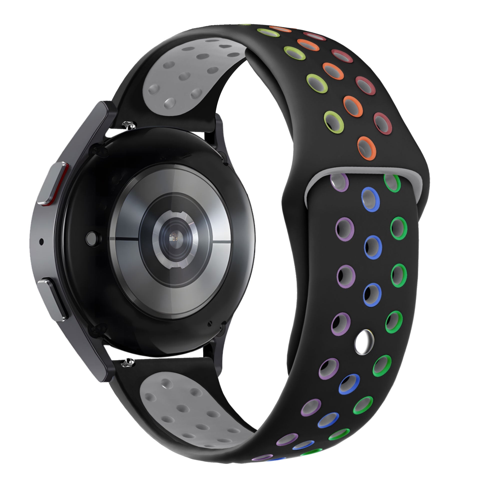 Sport Deluxe horlogebandje - 20mm - Zwart/rainbow