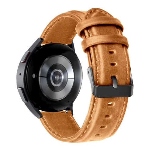 Lederen Classic horlogebandje - 22mm - Bruin