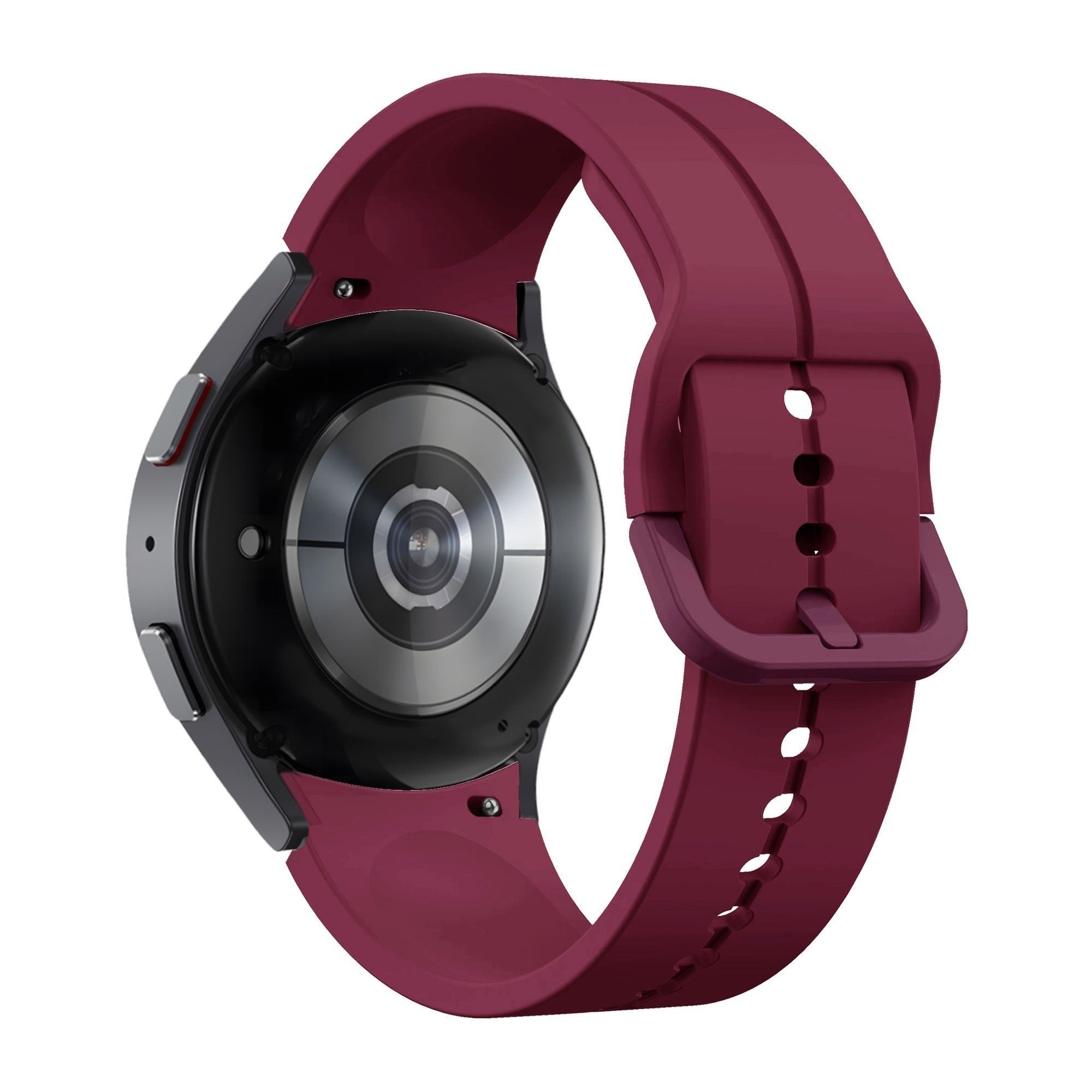 Siliconen Extreme horlogebandje - 20mm - Wijnrood