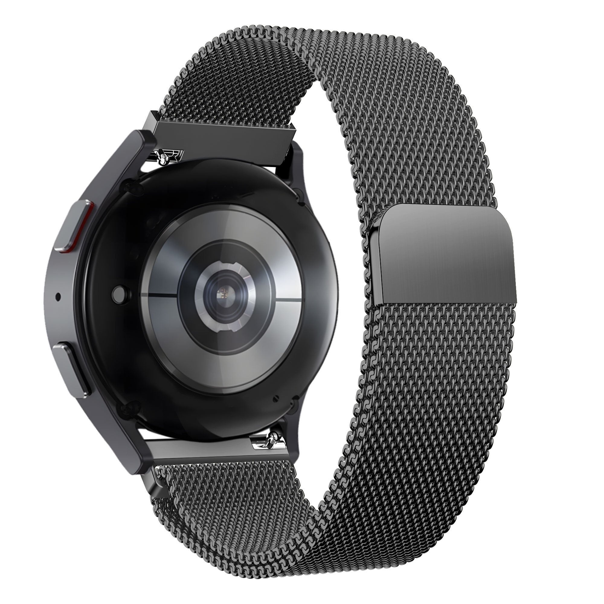 Milanese Loop horlogebandje - 22mm - Zwart