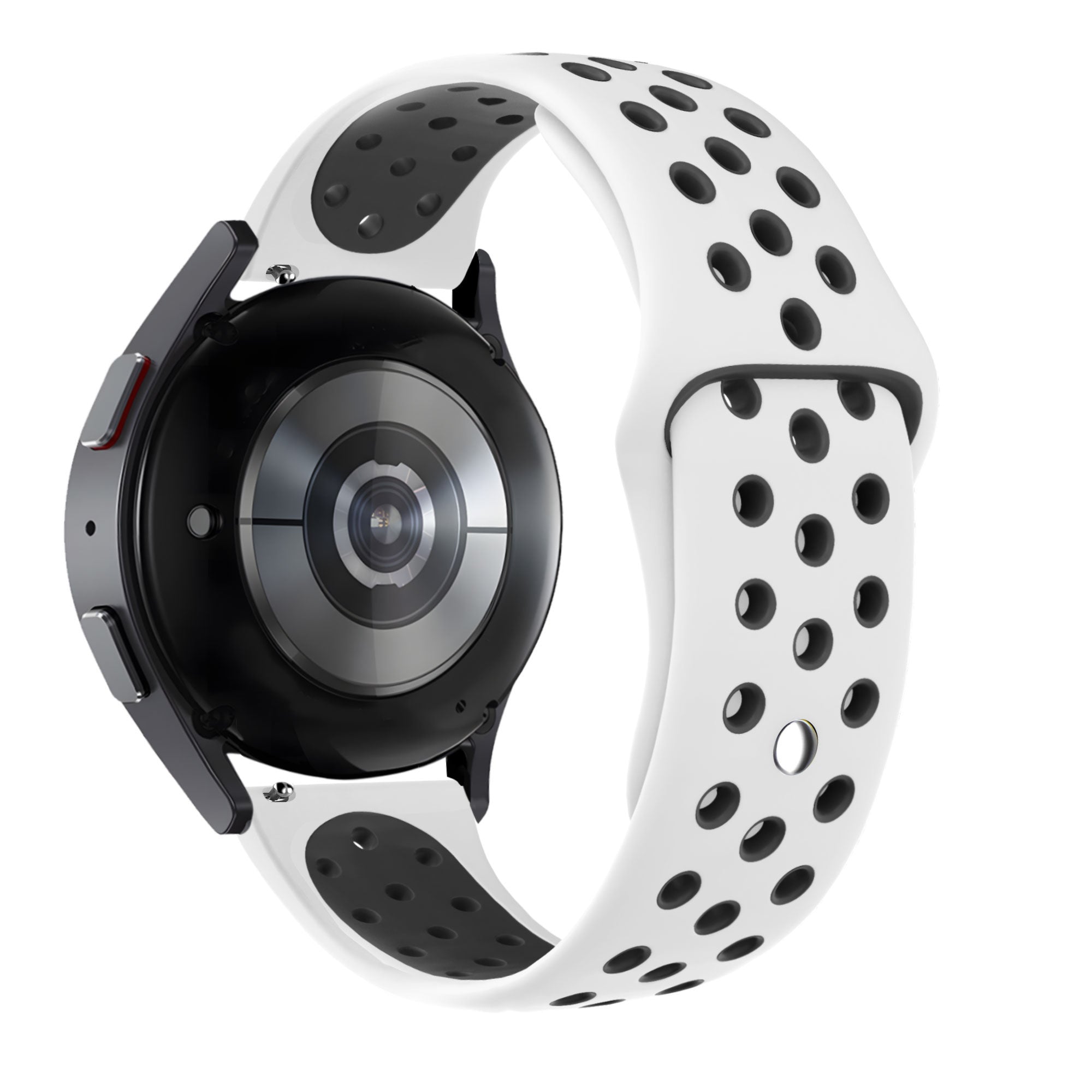 Sport Deluxe horlogebandje - 20mm - Wit/zwart