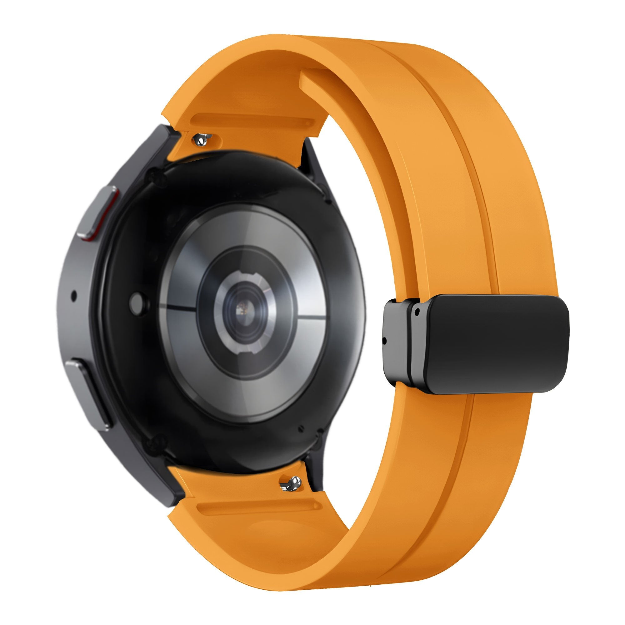 Siliconen D-Buckle horlogebandje - 20mm - Geel
