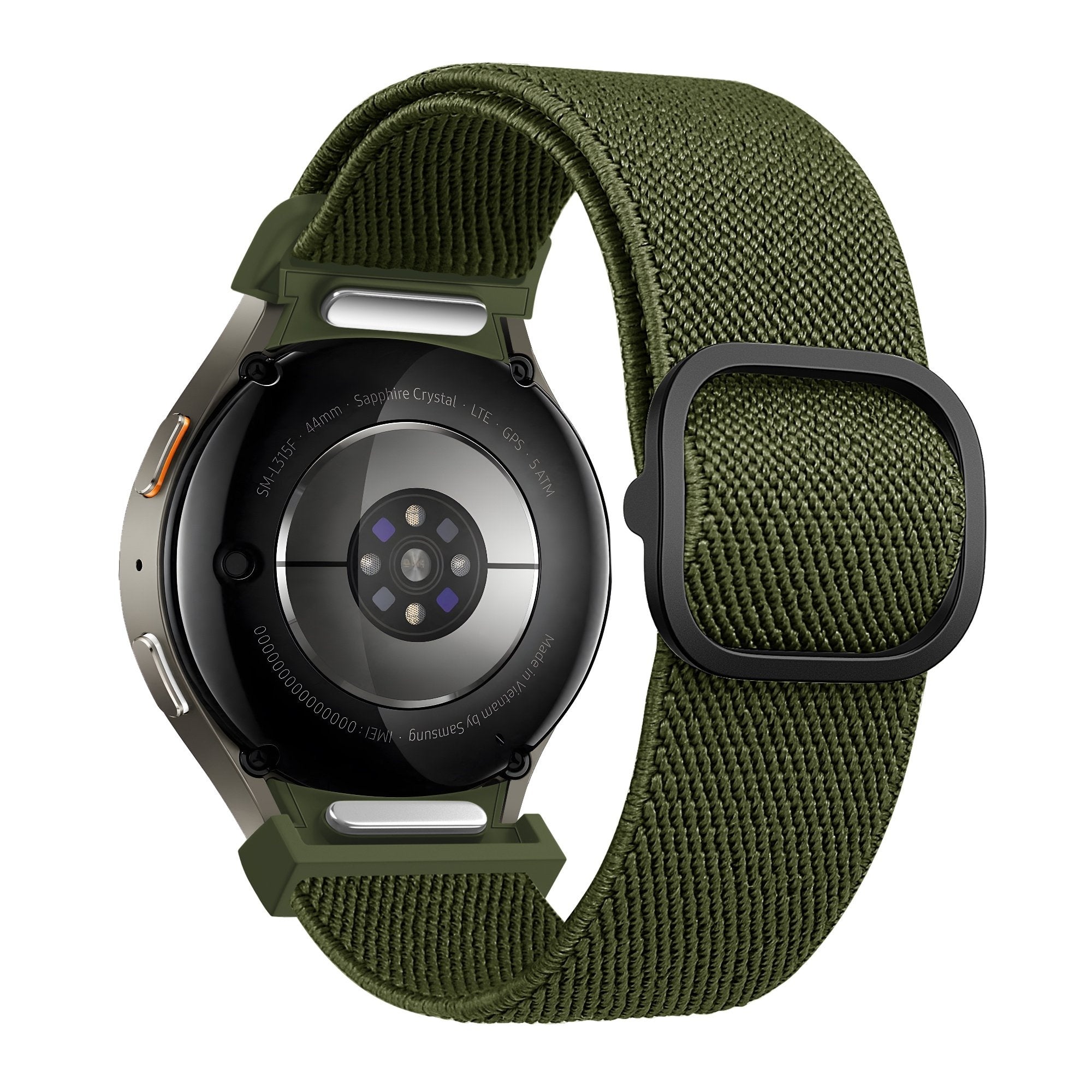 Elastische Easy Fit horlogebandje - 20mm - Groen