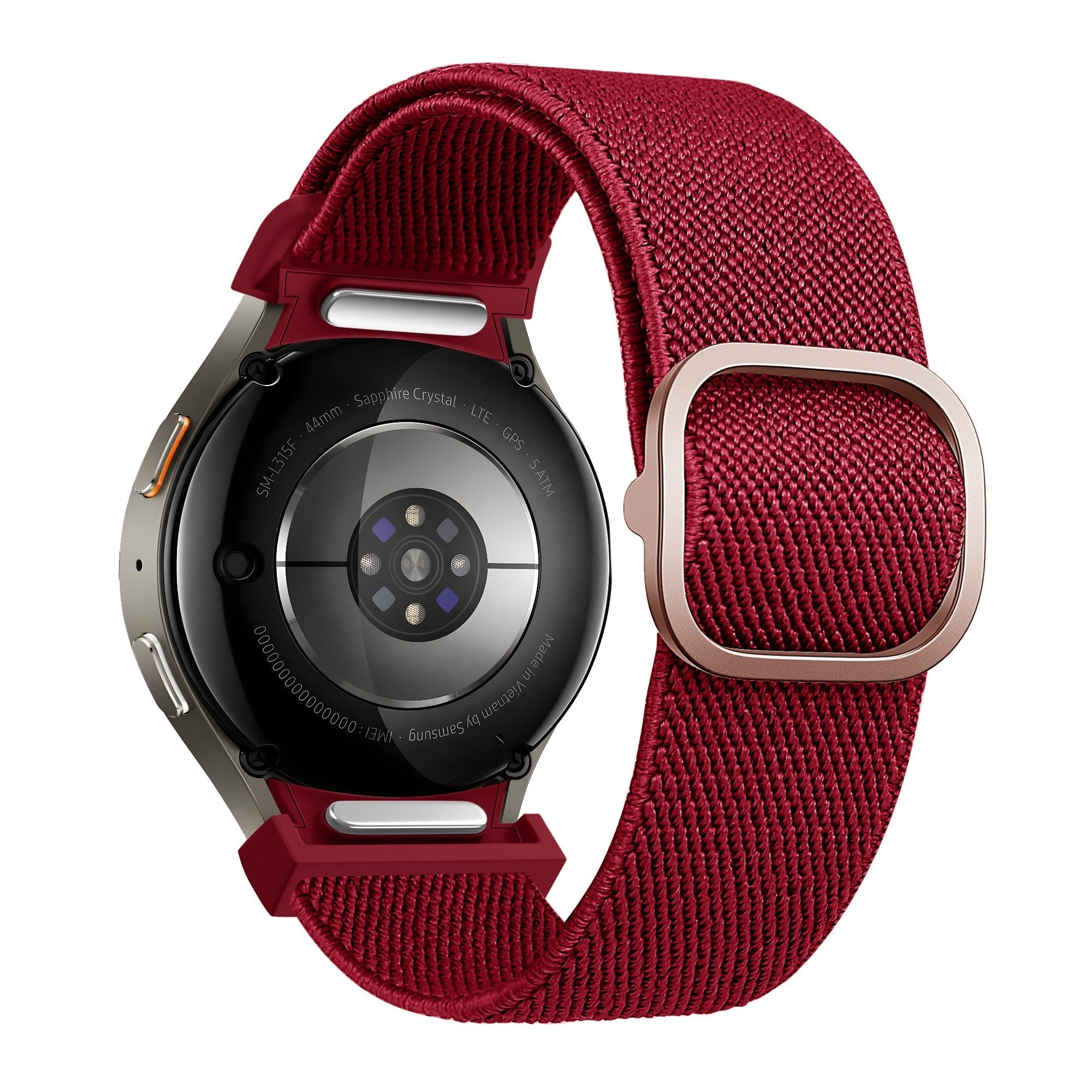 Elastische Easy Fit horlogebandje - 20mm - Rood