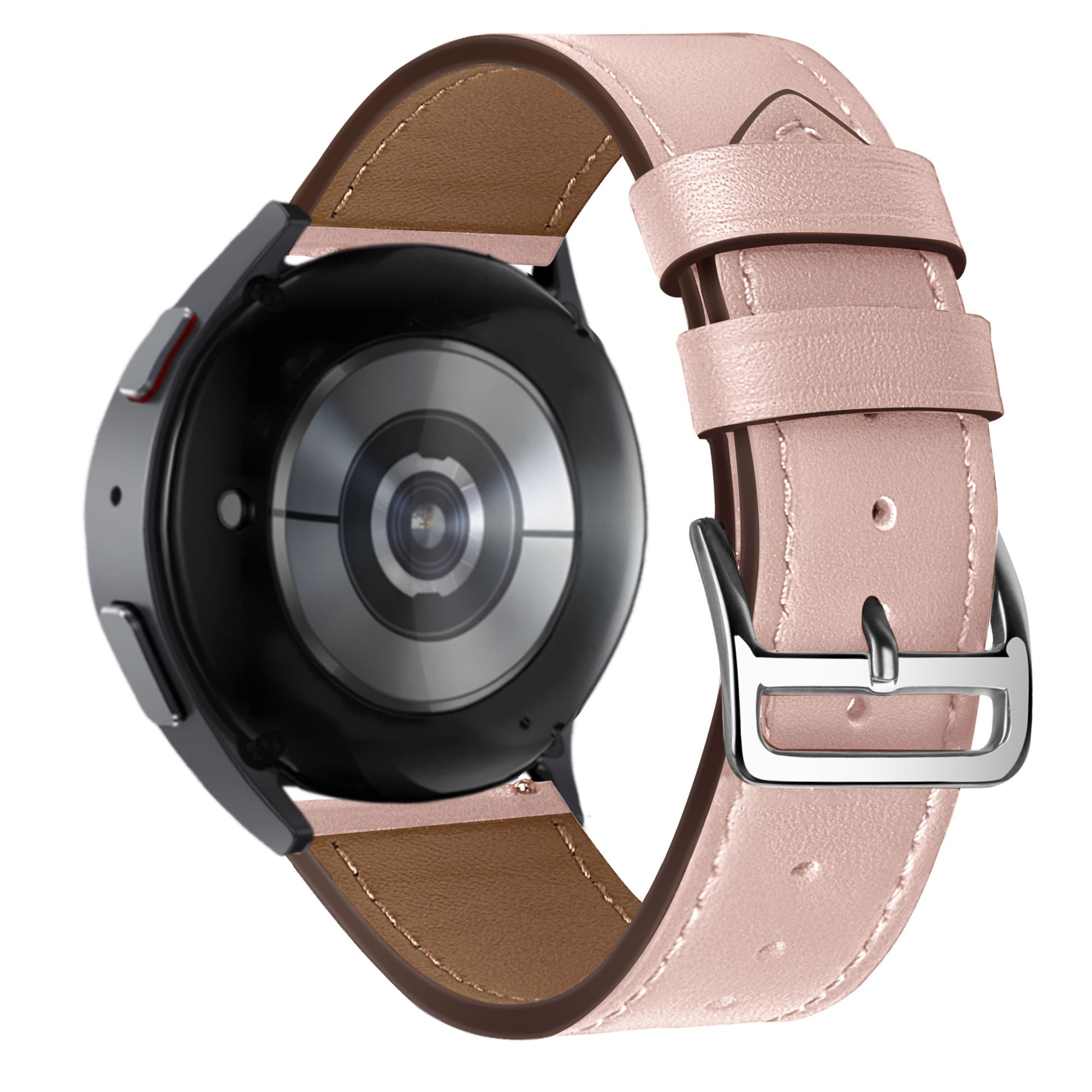 Leren Deluxe horlogebandje - 20mm - Roze