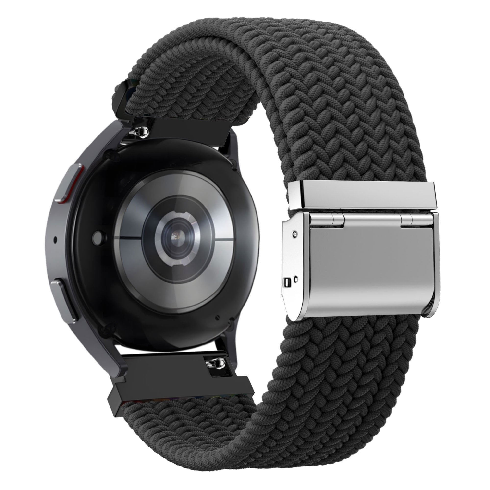 Gevlochten Nylon horlogebandje - 20mm - Zwart