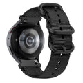 Nylon met gesp horlogebandje - 20mm - Zwart