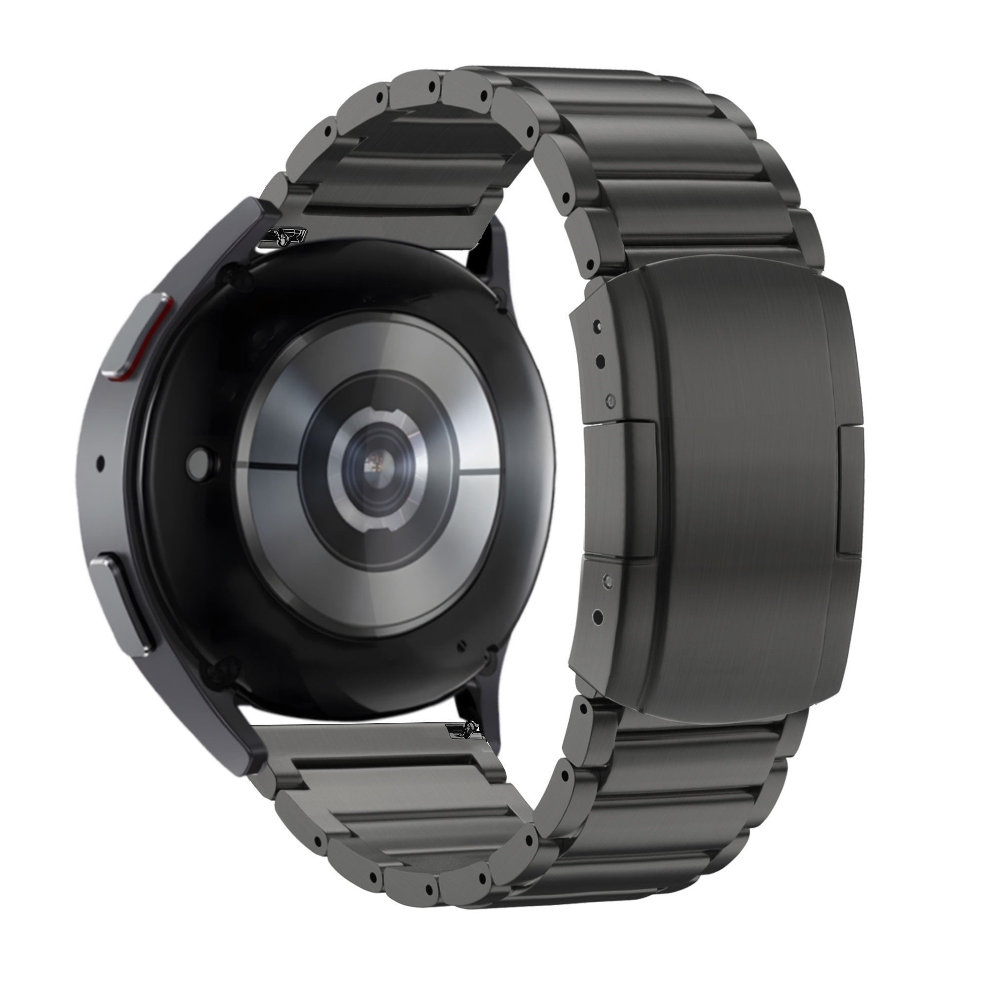 Titanium Schakel horlogebandje - 22mm - Zwart