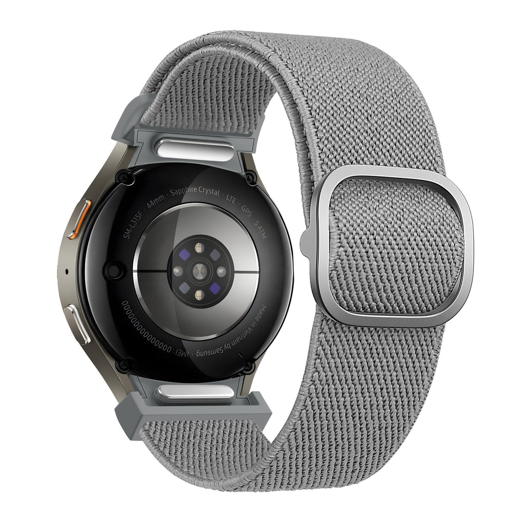 Elastische Easy Fit horlogebandje - 20mm - Grijs