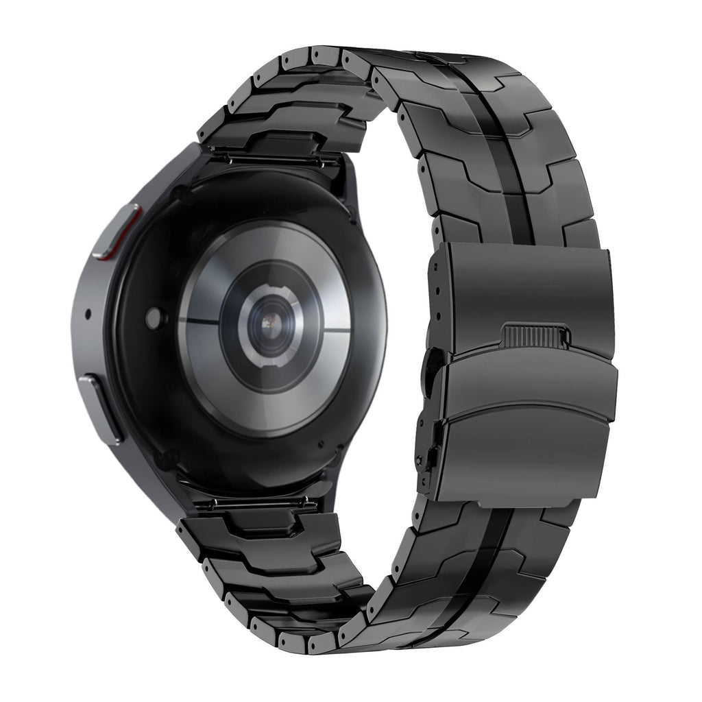 Stalen Iron horlogebandje - 20mm - Zwart