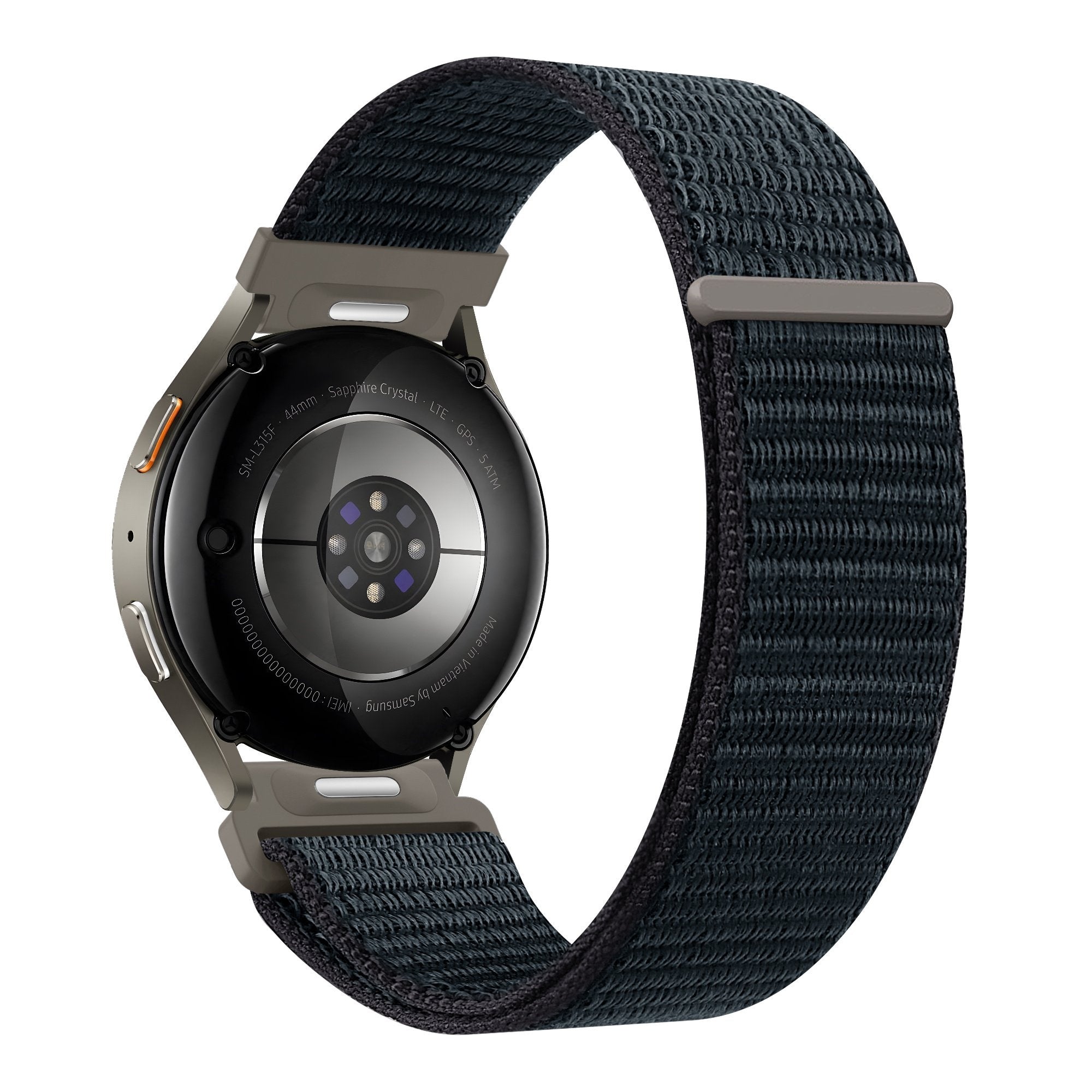 Nylon Easy fit horlogebandje - 20mm - Grijsblauw