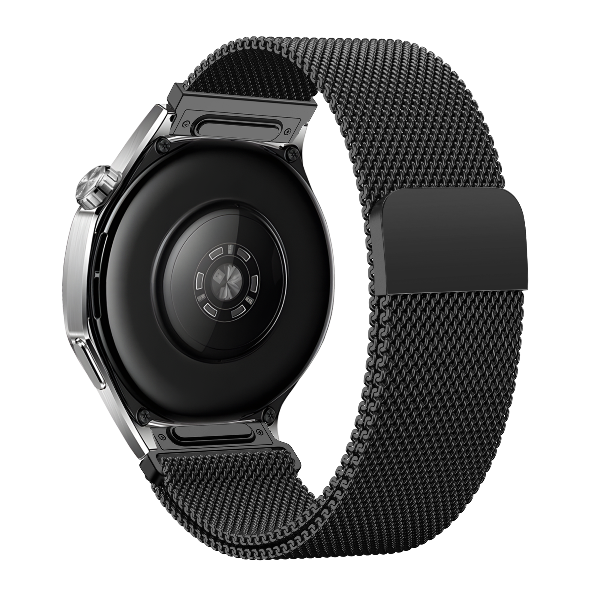 Milanese Easy Fit horlogebandje - 22mm - Zwart