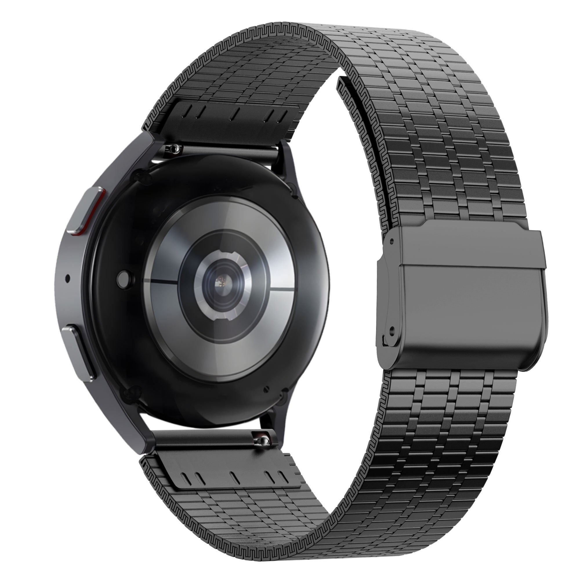 Verstelbare Stalen horlogebandje - 22mm - Zwart