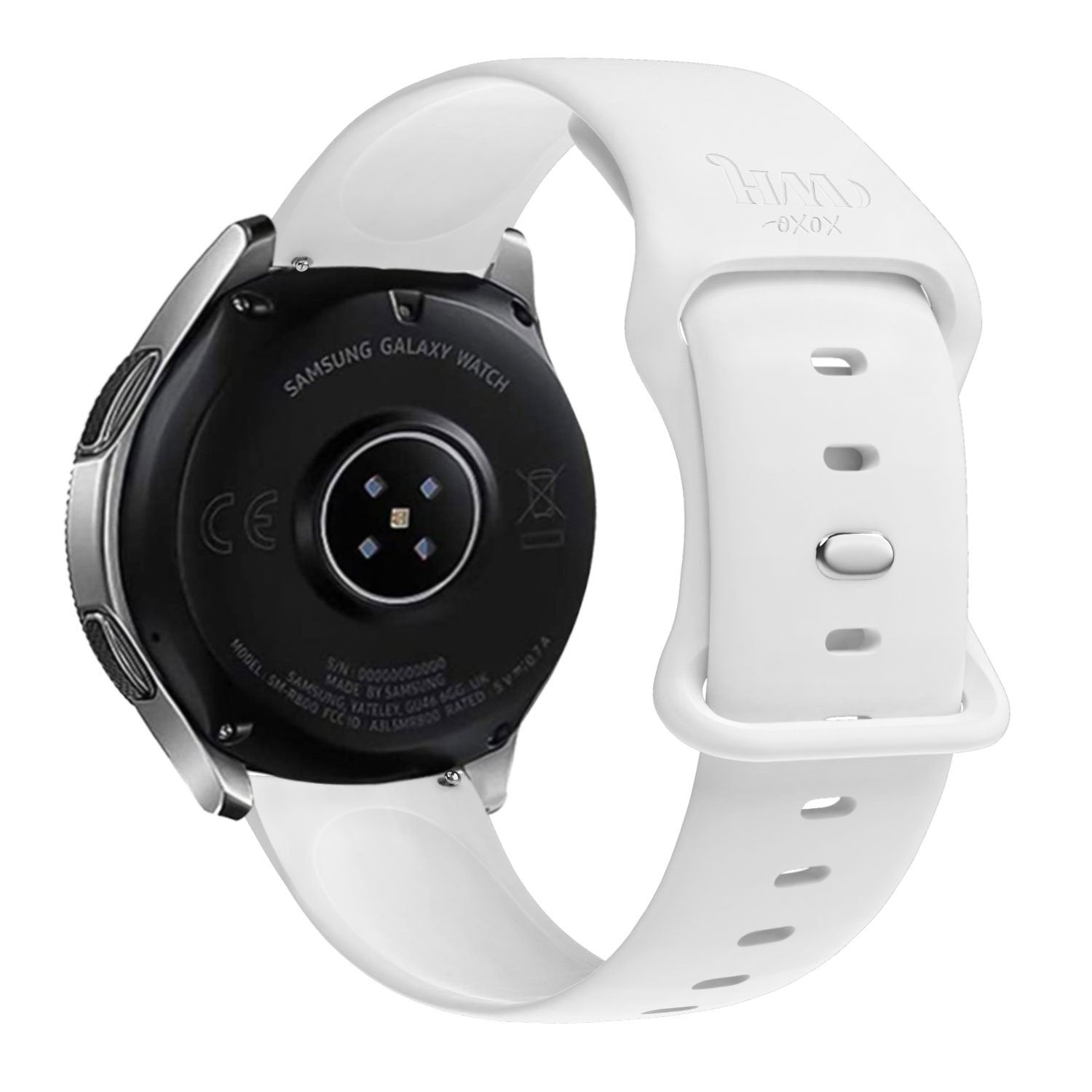 Wildhearts Siliconen horlogebandje - 20mm - Wit