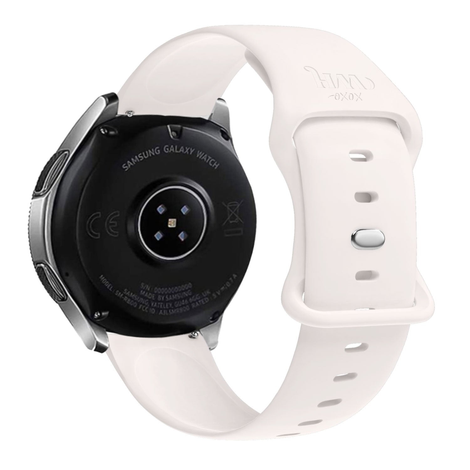 Wildhearts Siliconen horlogebandje - 20mm - Beige