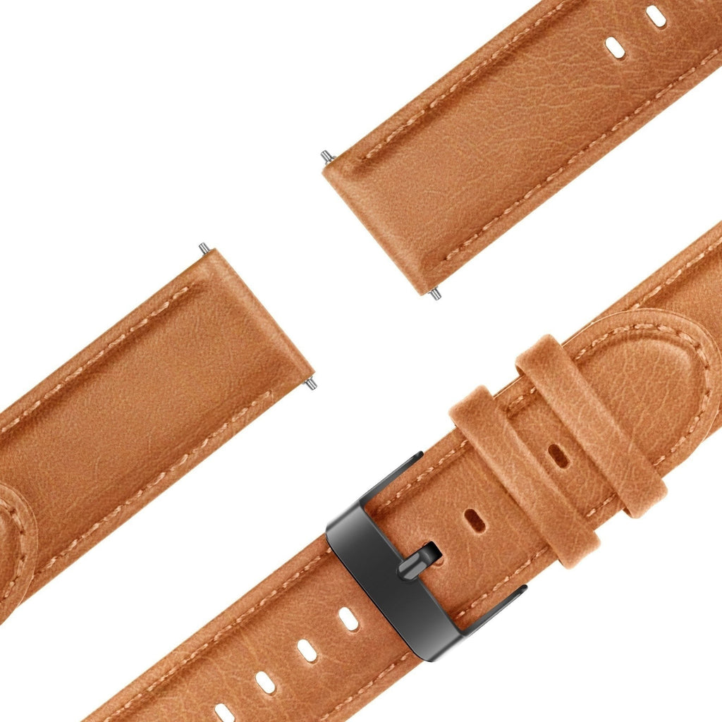 Lederen Classic horlogebandje - 22mm - Bruin