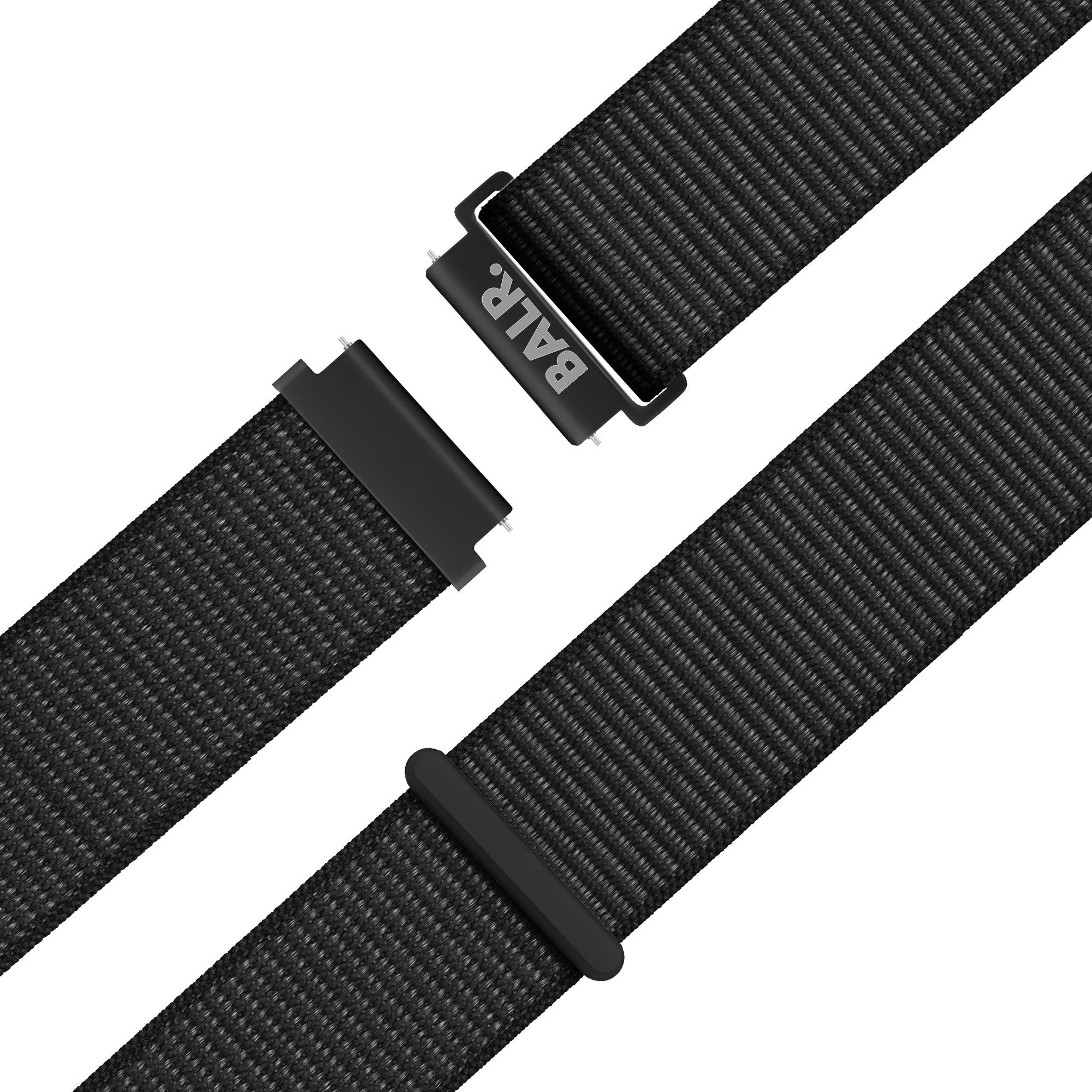 Nylon horlogebandje - 20mm - Zwart 2