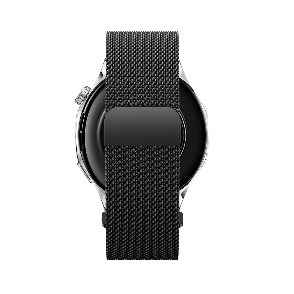 Milanese Easy Fit horlogebandje - 22mm - Zwart