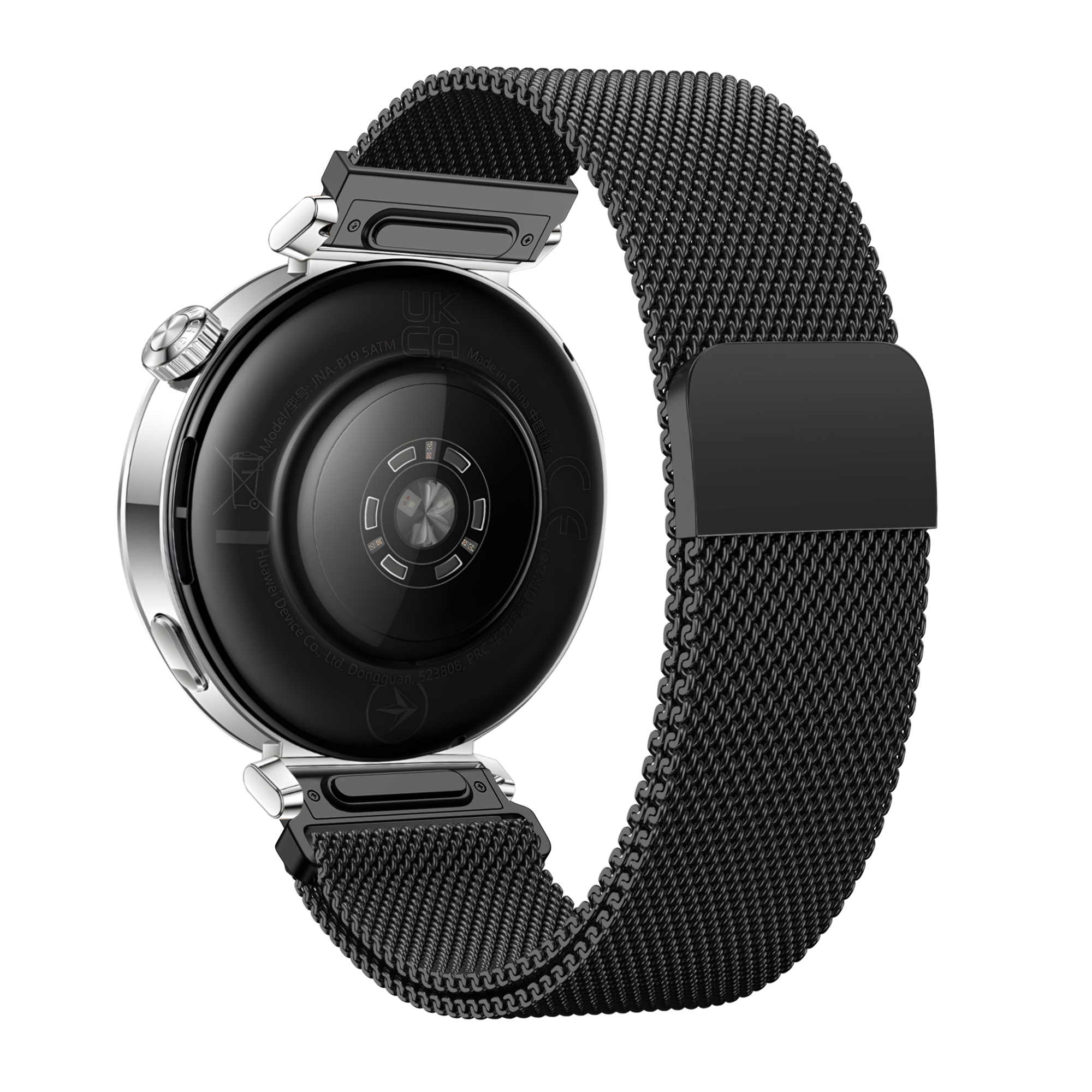 Milanese Easy Fit horlogebandje - 18mm - Zwart