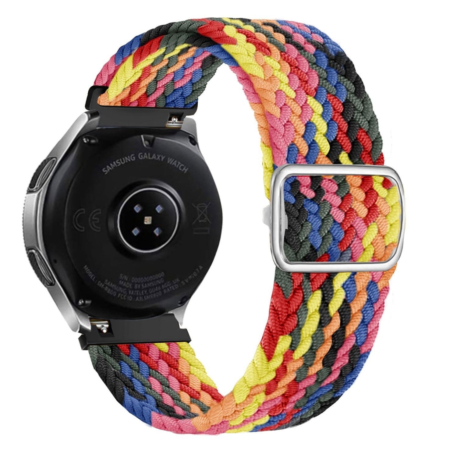 Verstelbaar Geweven horlogebandje - 20mm - Multicolour