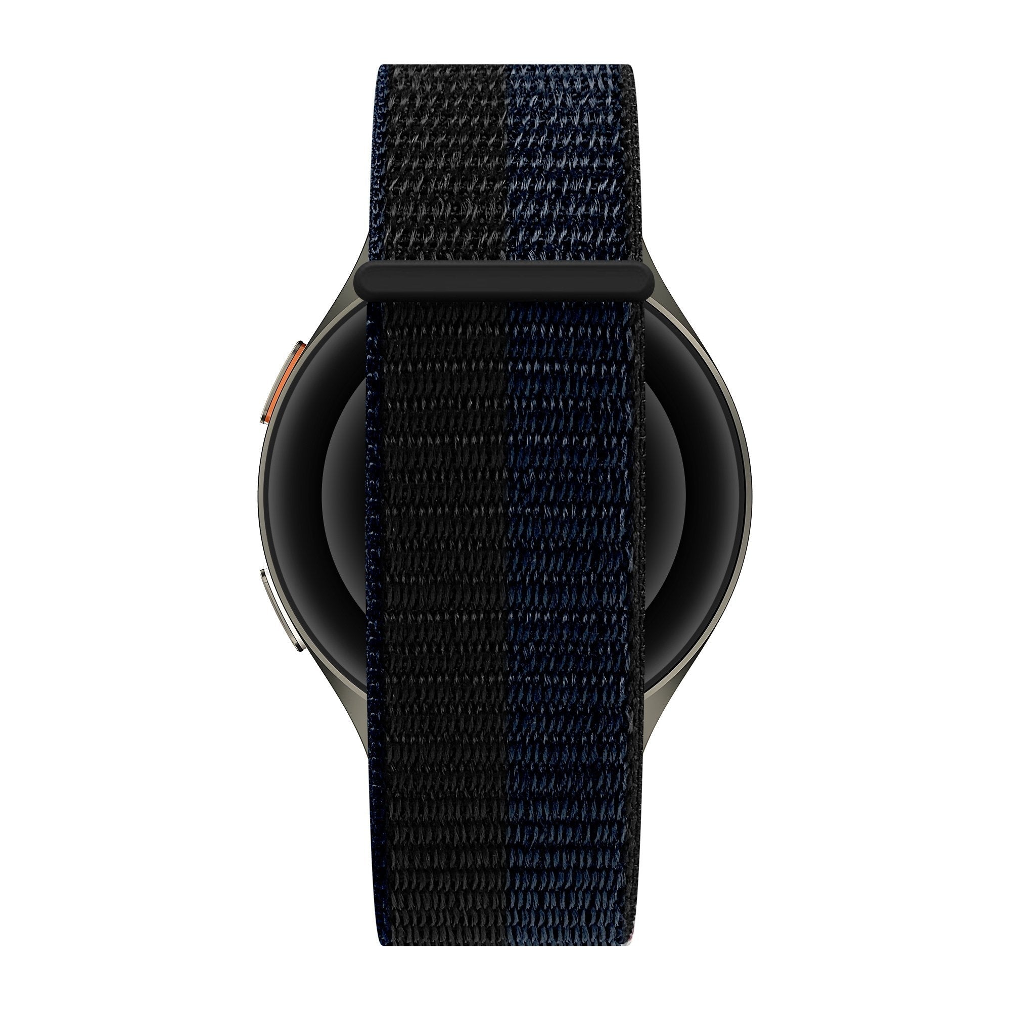 Nylon Easy fit horlogebandje - 20mm - Zwart/blauw