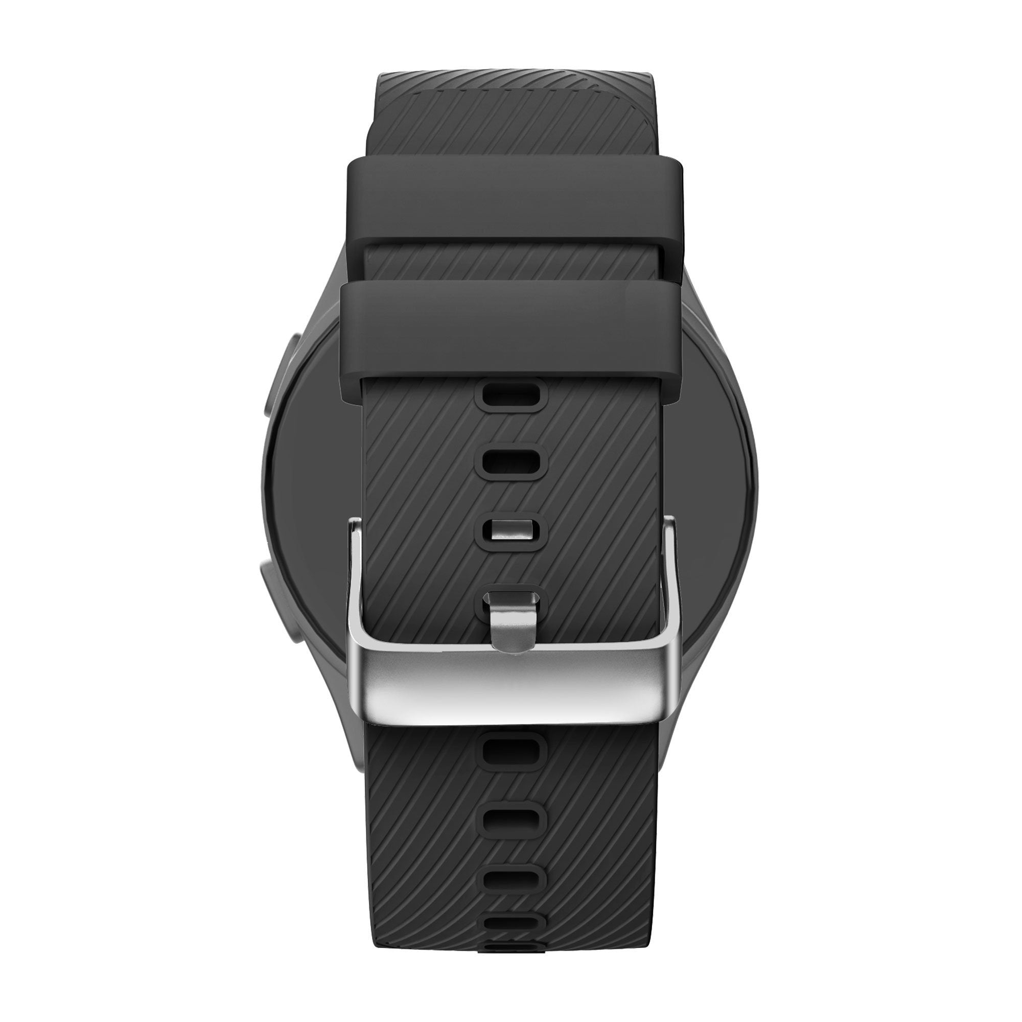 Siliconen Deluxe horlogebandje - 20mm - Zwart