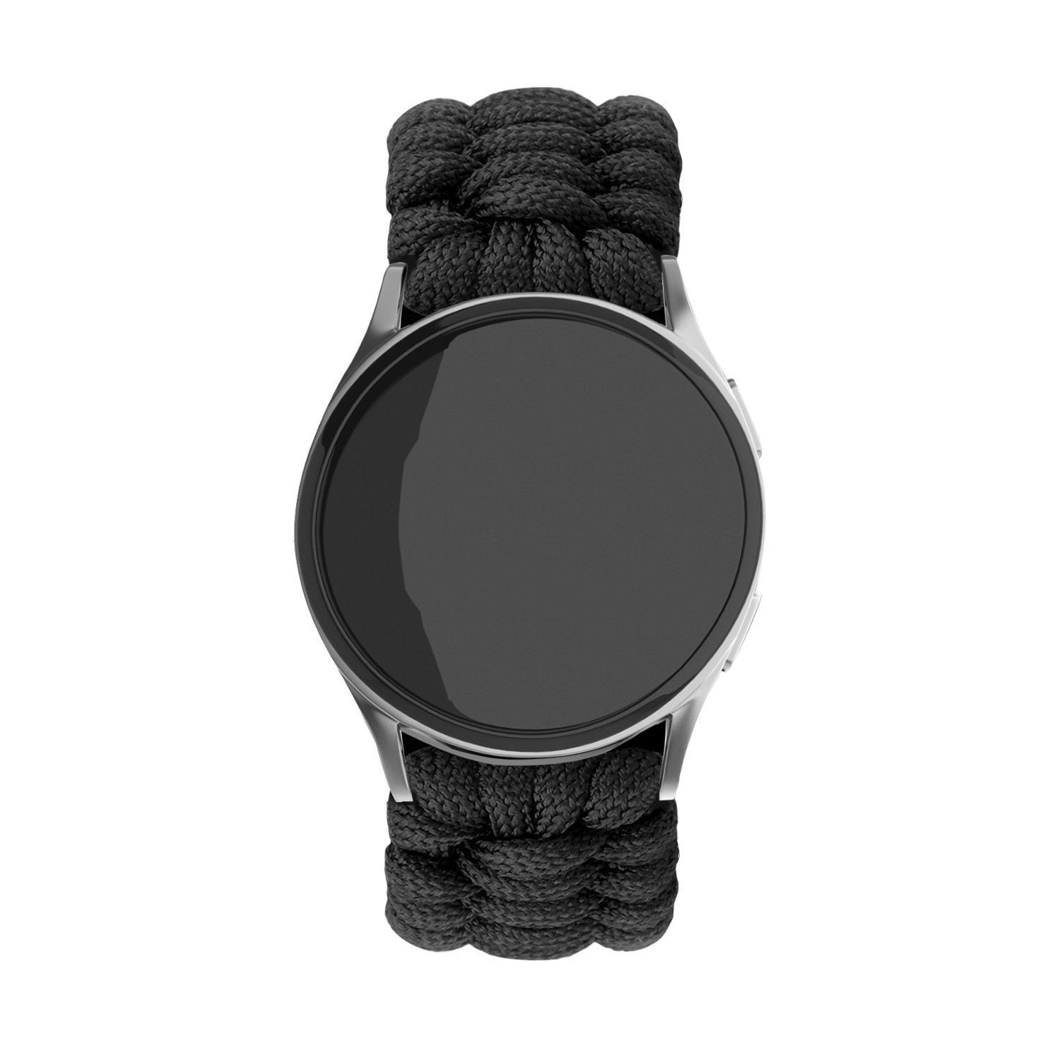 Nylon Rope horlogebandje - 22mm - Zwart