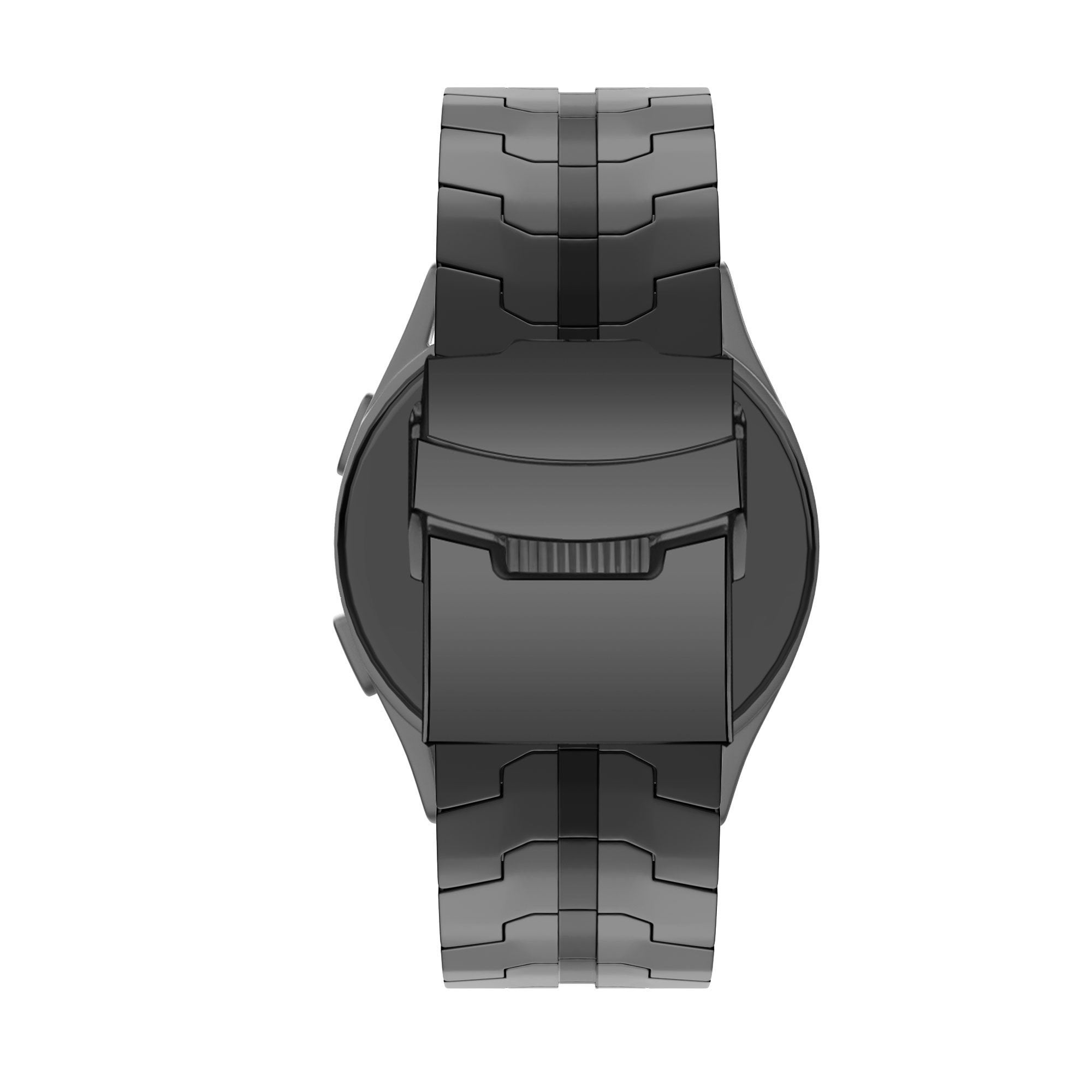 Stalen Iron horlogebandje - 20mm - Zwart