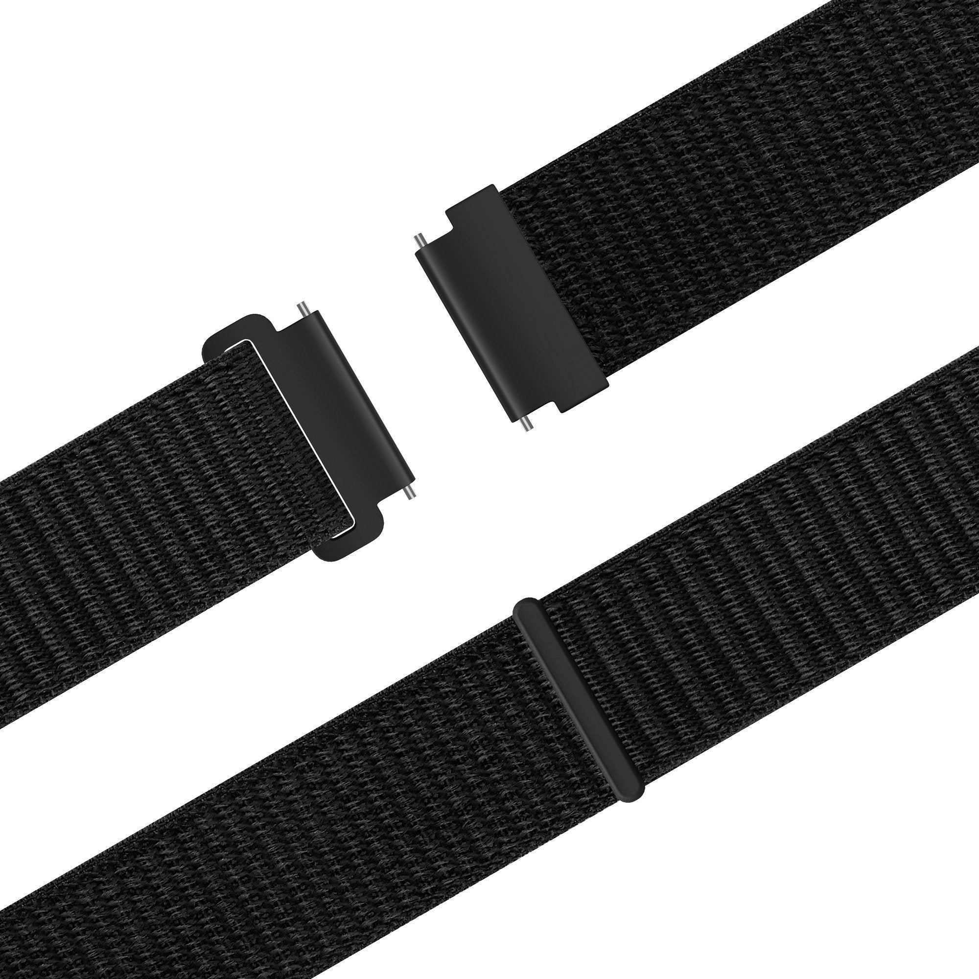 Nylon Easy fit horlogebandje - 20mm - Zwart