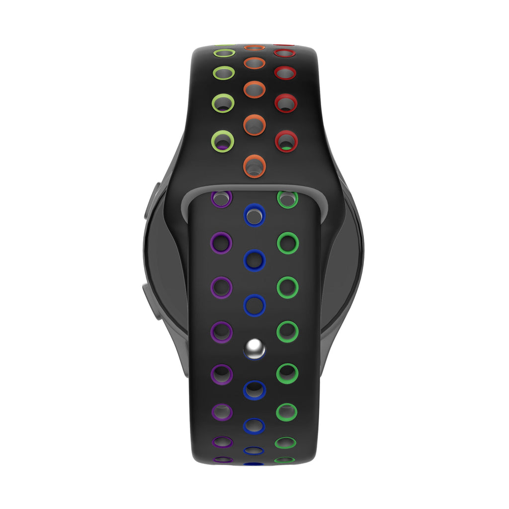 Sport Deluxe horlogebandje - 20mm - Zwart/rainbow