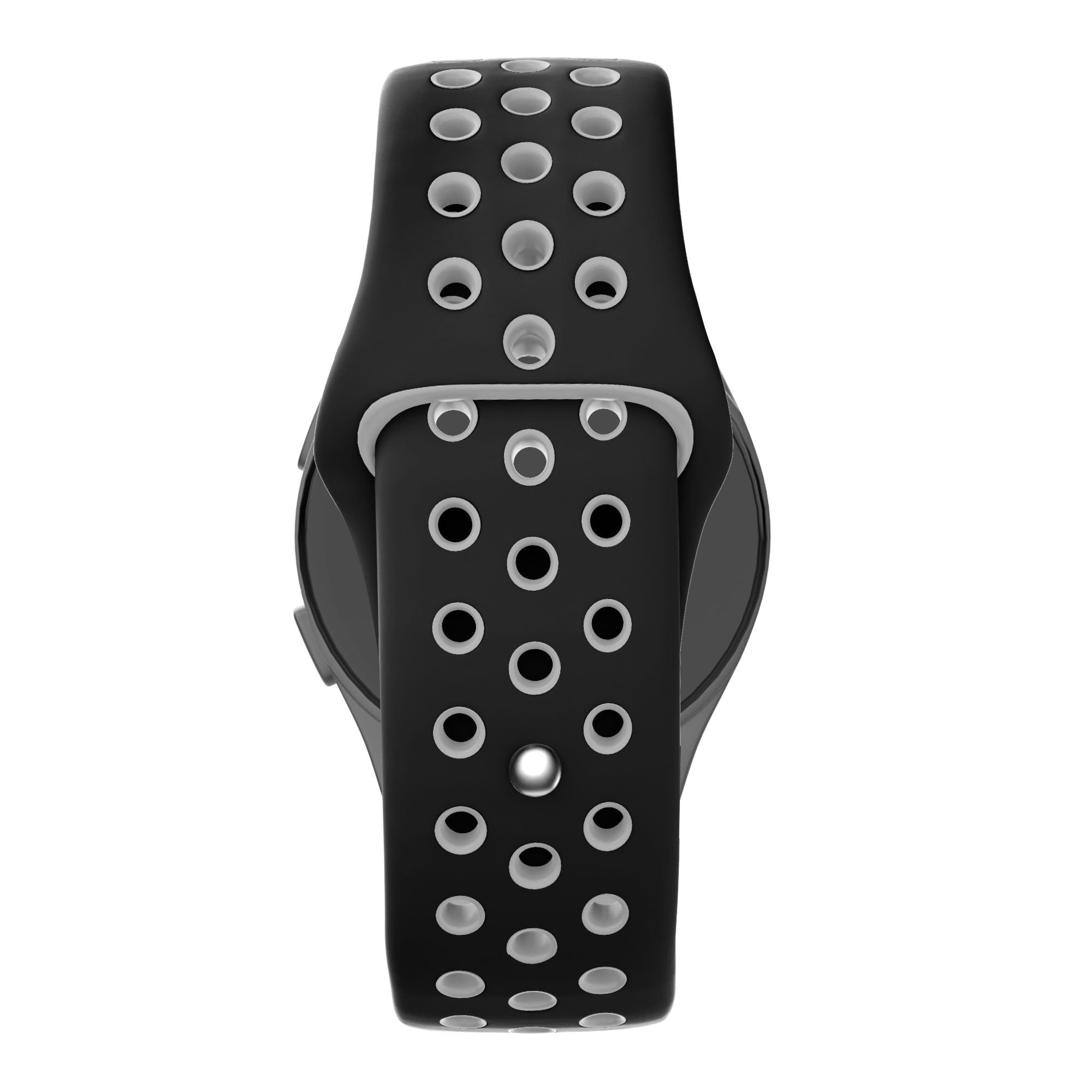 Sport Deluxe horlogebandje - 20mm - Zwart/grijs
