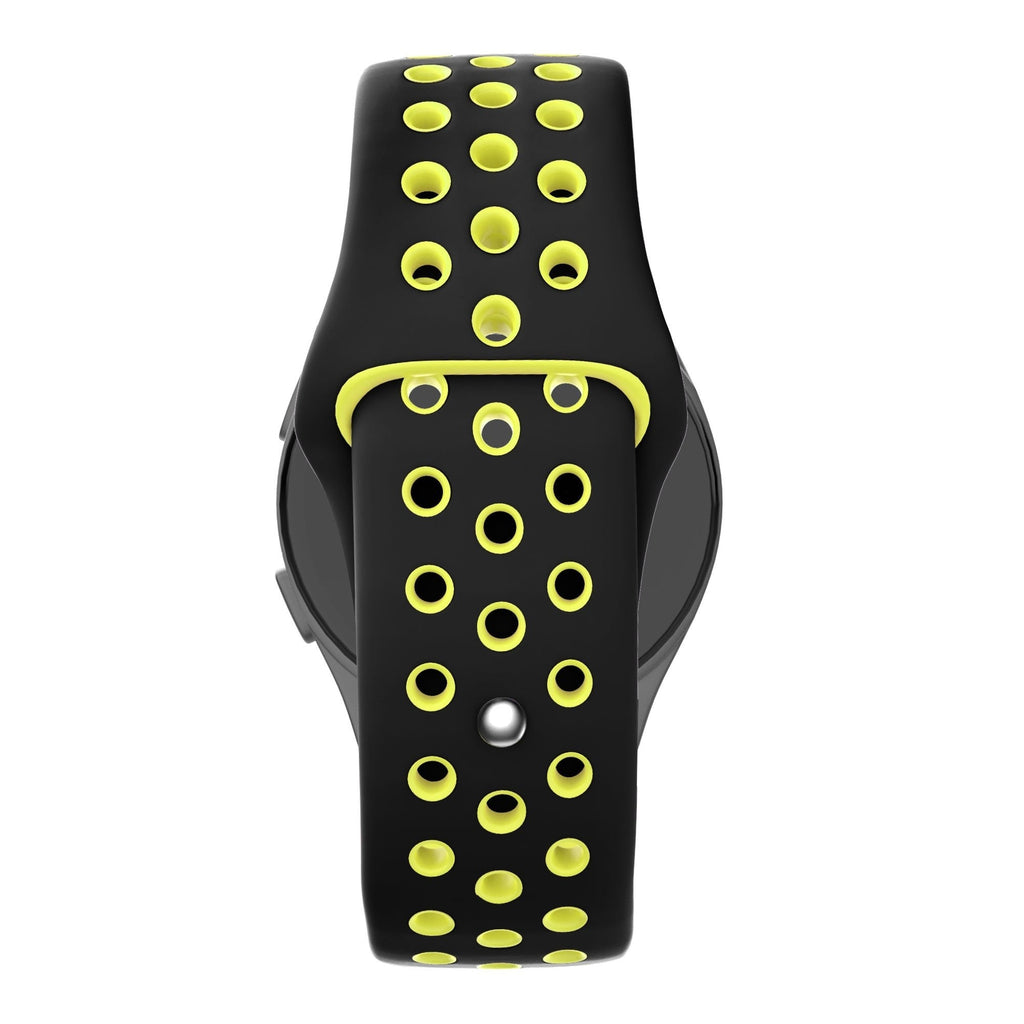 Sport Deluxe horlogebandje - 20mm - Zwart/geel