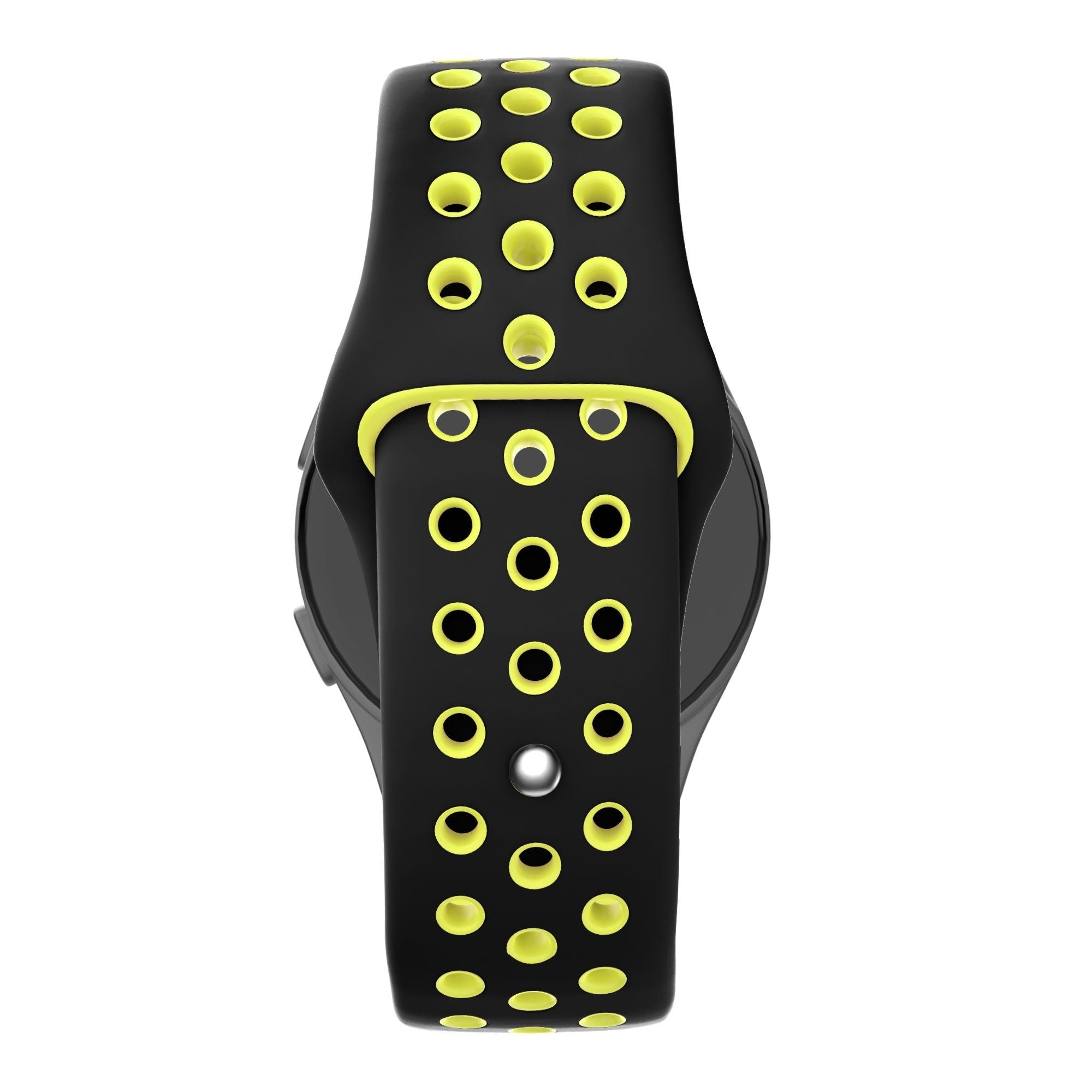 Sport Deluxe horlogebandje - 20mm - Zwart/geel