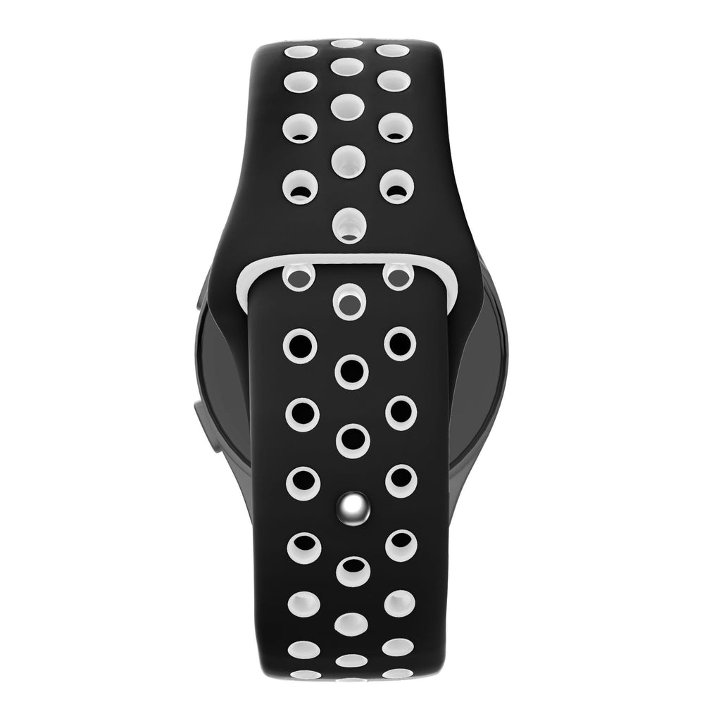 Sport Deluxe horlogebandje - 20mm - Zwart/wit