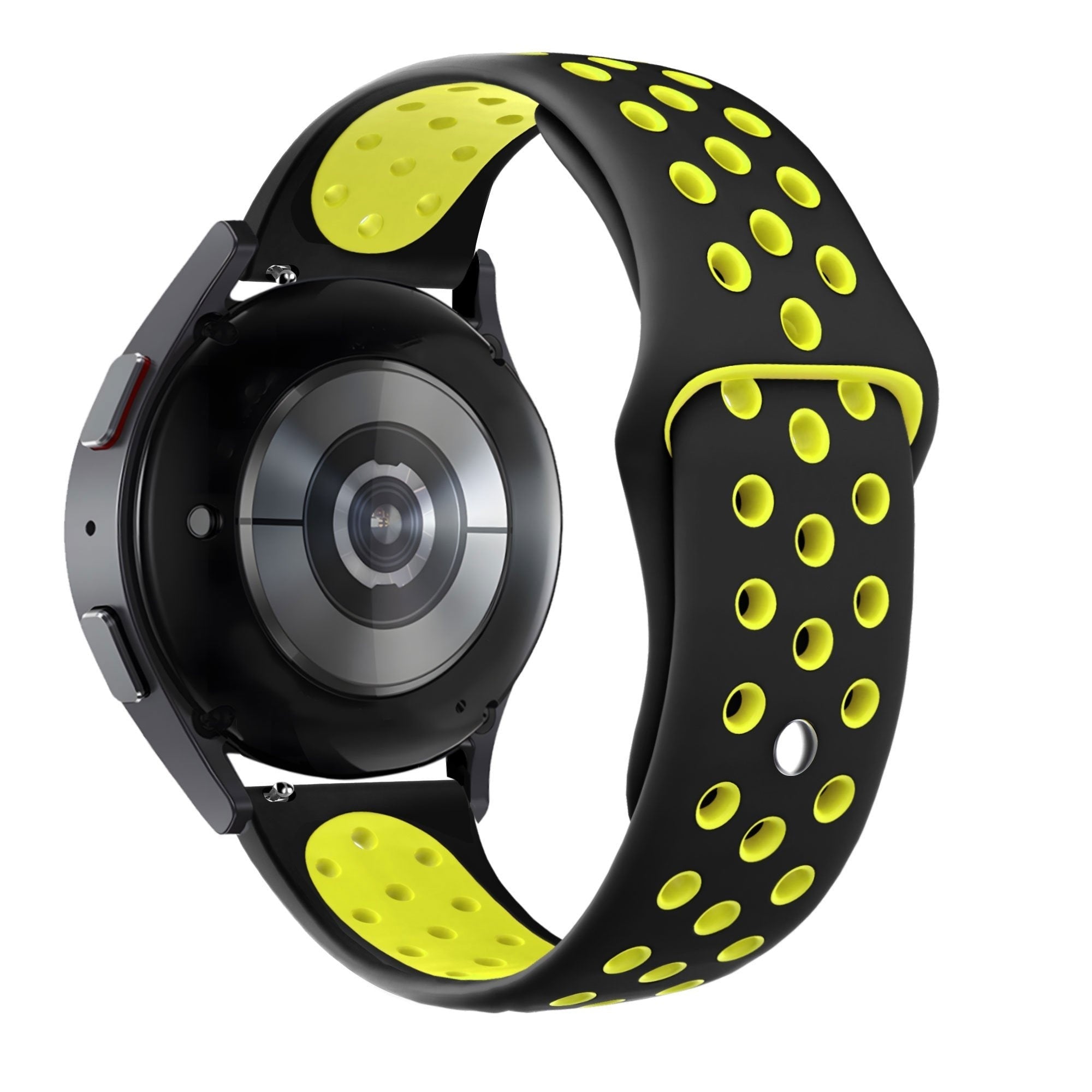 Sport Deluxe horlogebandje - 20mm - Zwart/geel