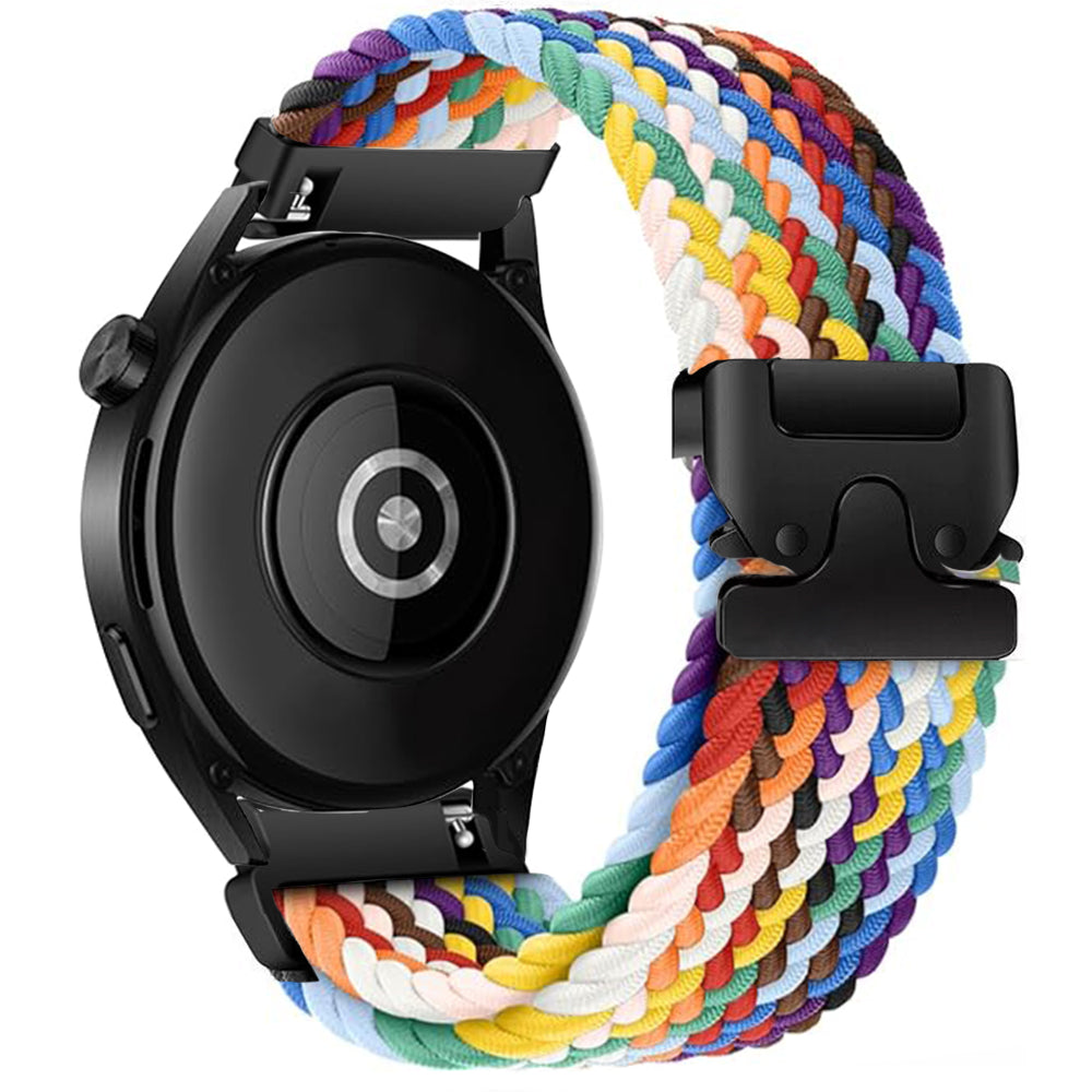 Gevlochten Nylon horlogebandje - 18mm - Regenboog