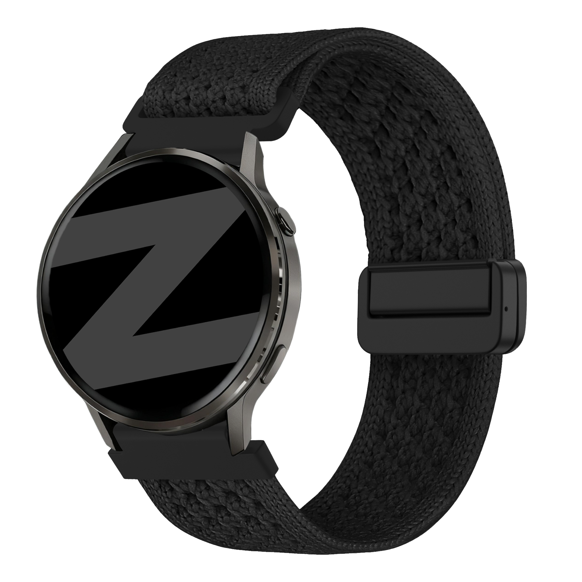 Vintage Nylon horlogebandje - 18mm - Zwart