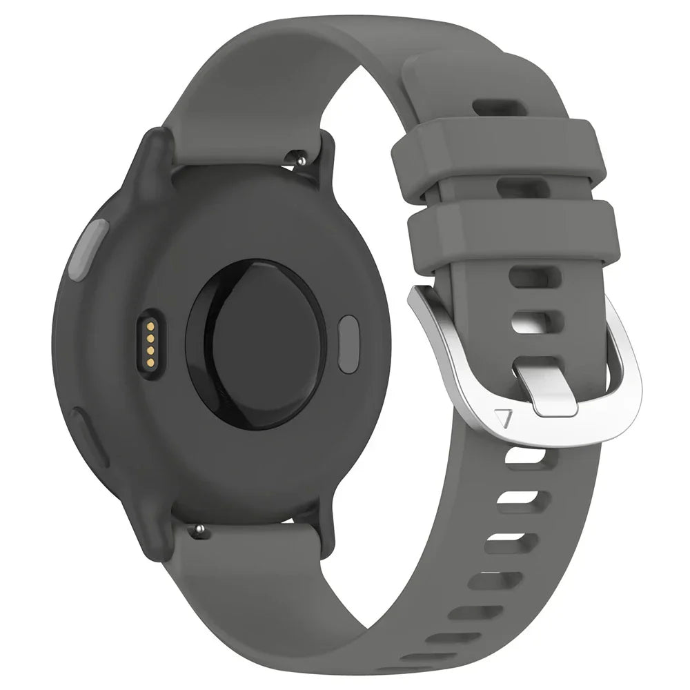 Siliconen Classic horlogebandje - 22mm - Donkergrijs