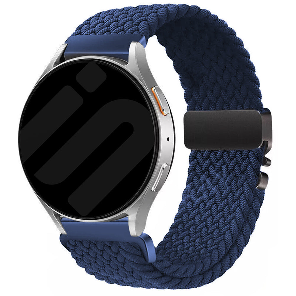 Gevlochten P-Buckle horlogebandje - 20mm - Blauw