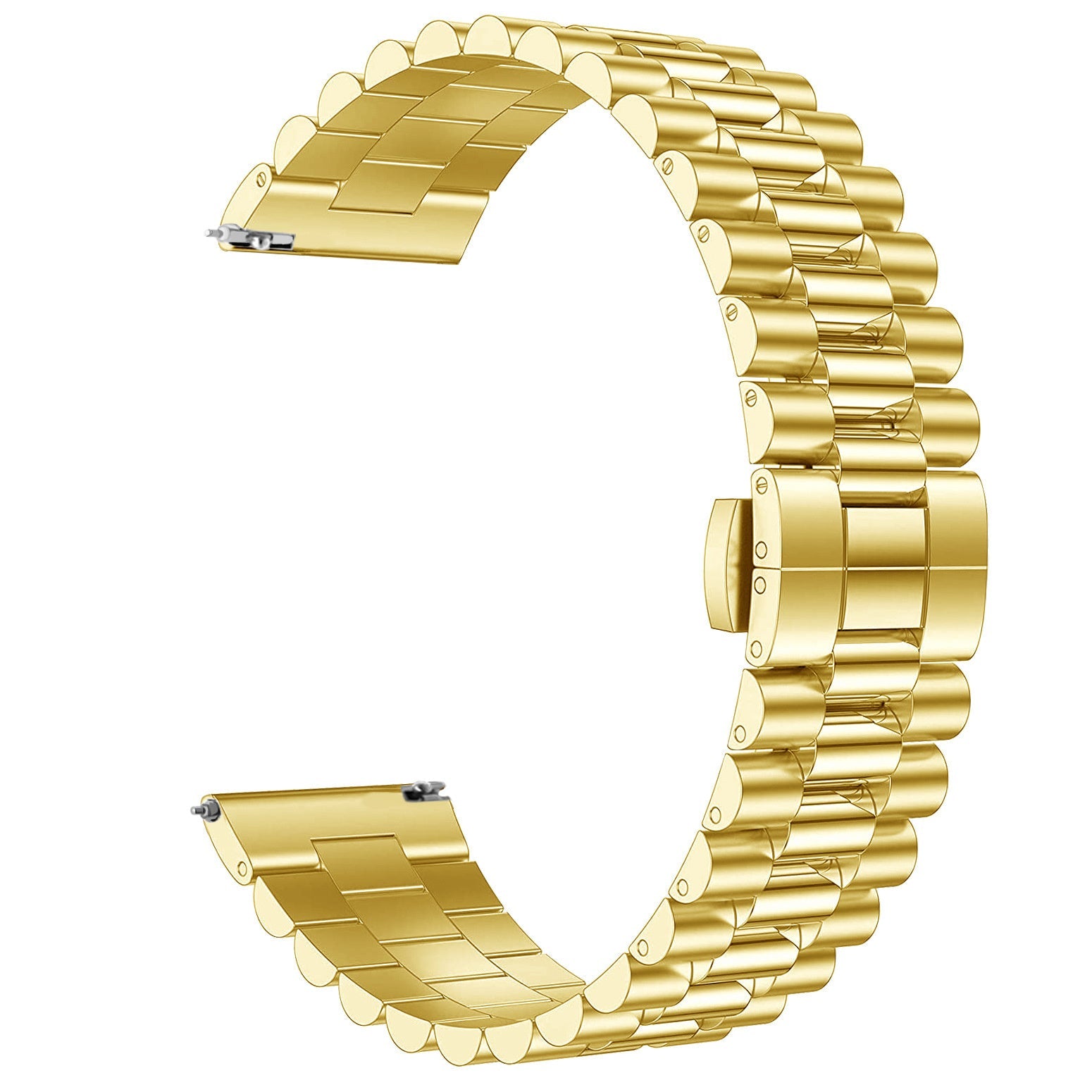 Presidential stalen horlogebandje - 20mm - Goud